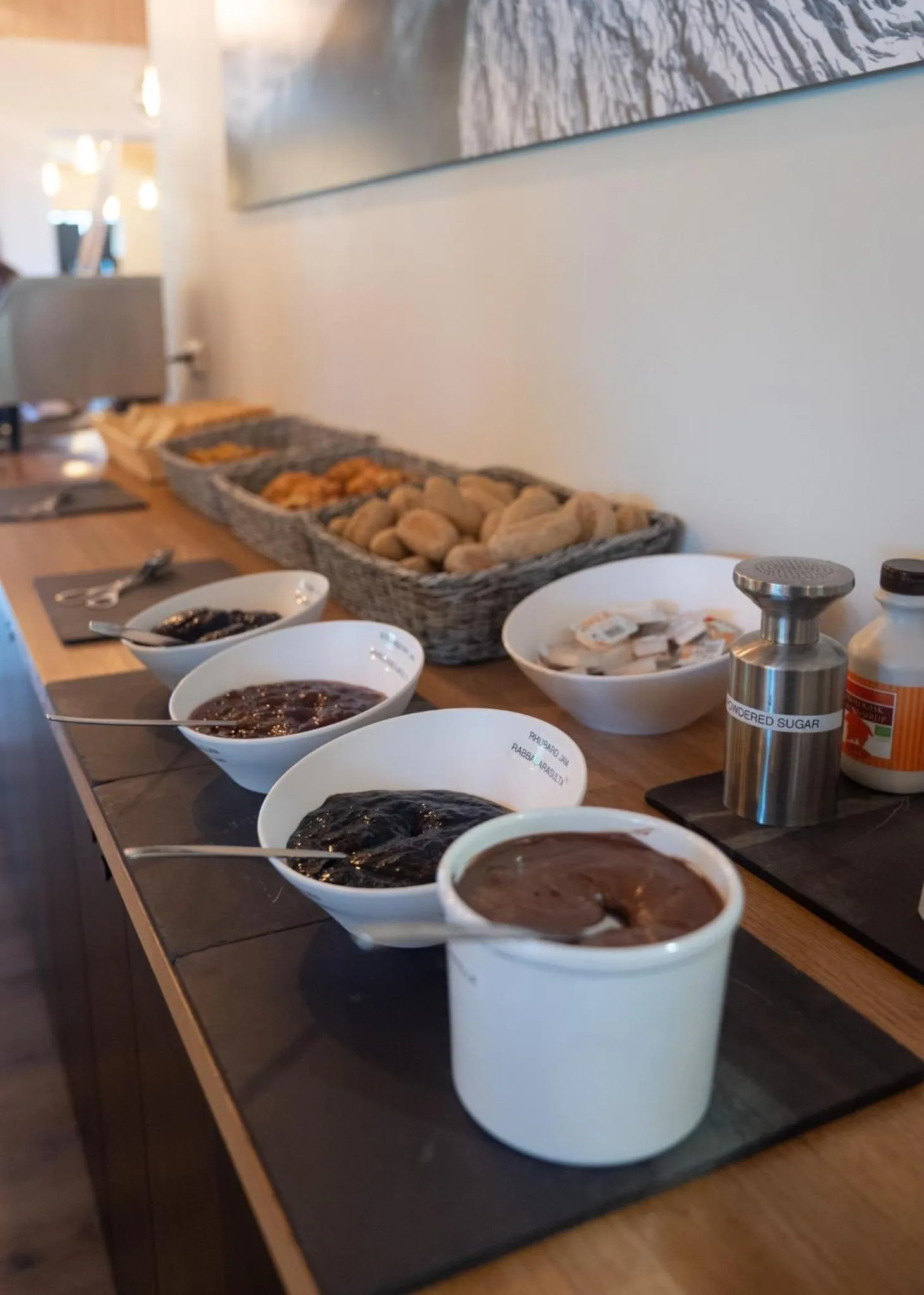 Buffet breakfast in Adventure Hotel Geirland