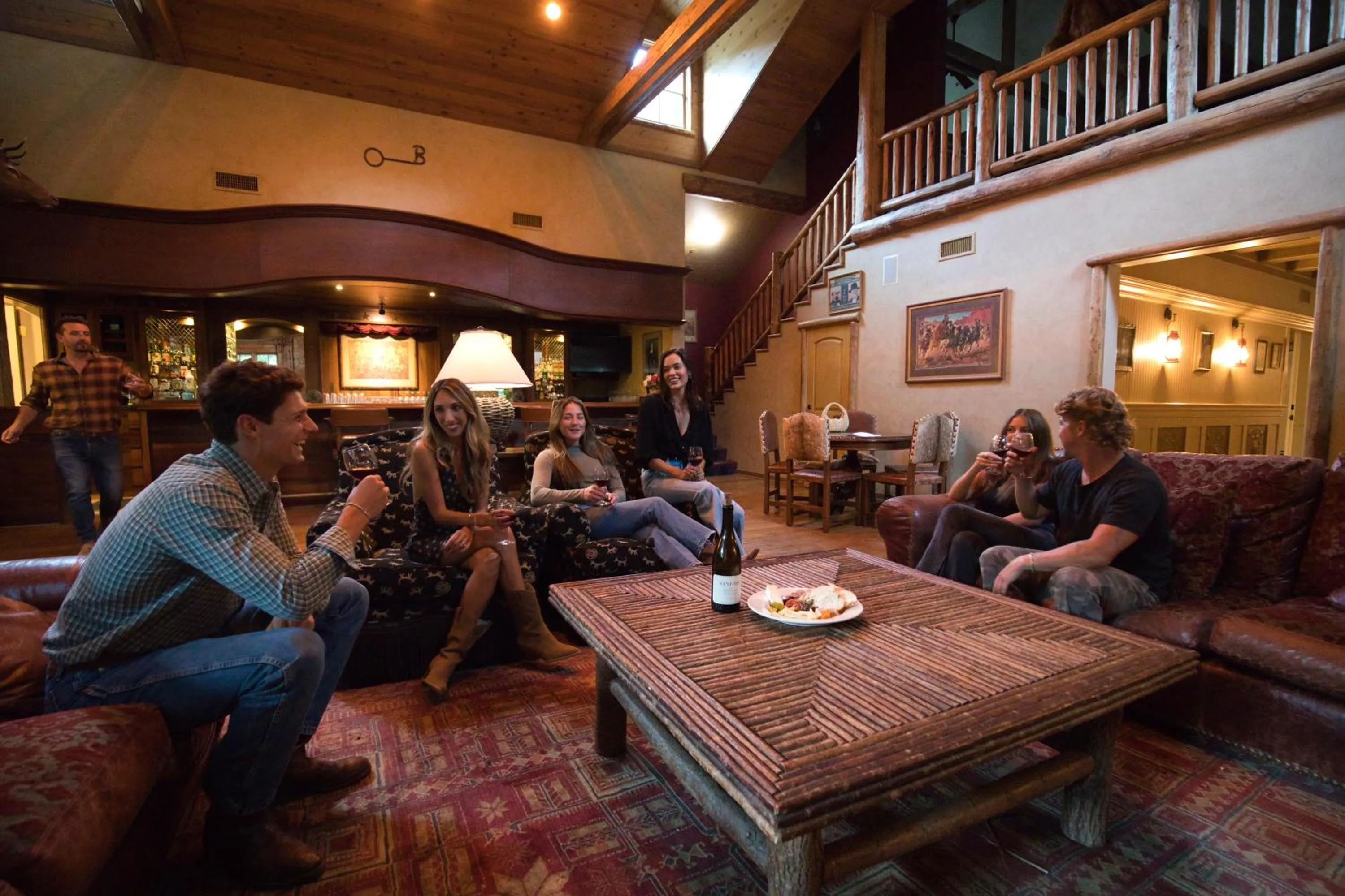 People in Circle Bar B Guest Ranch
