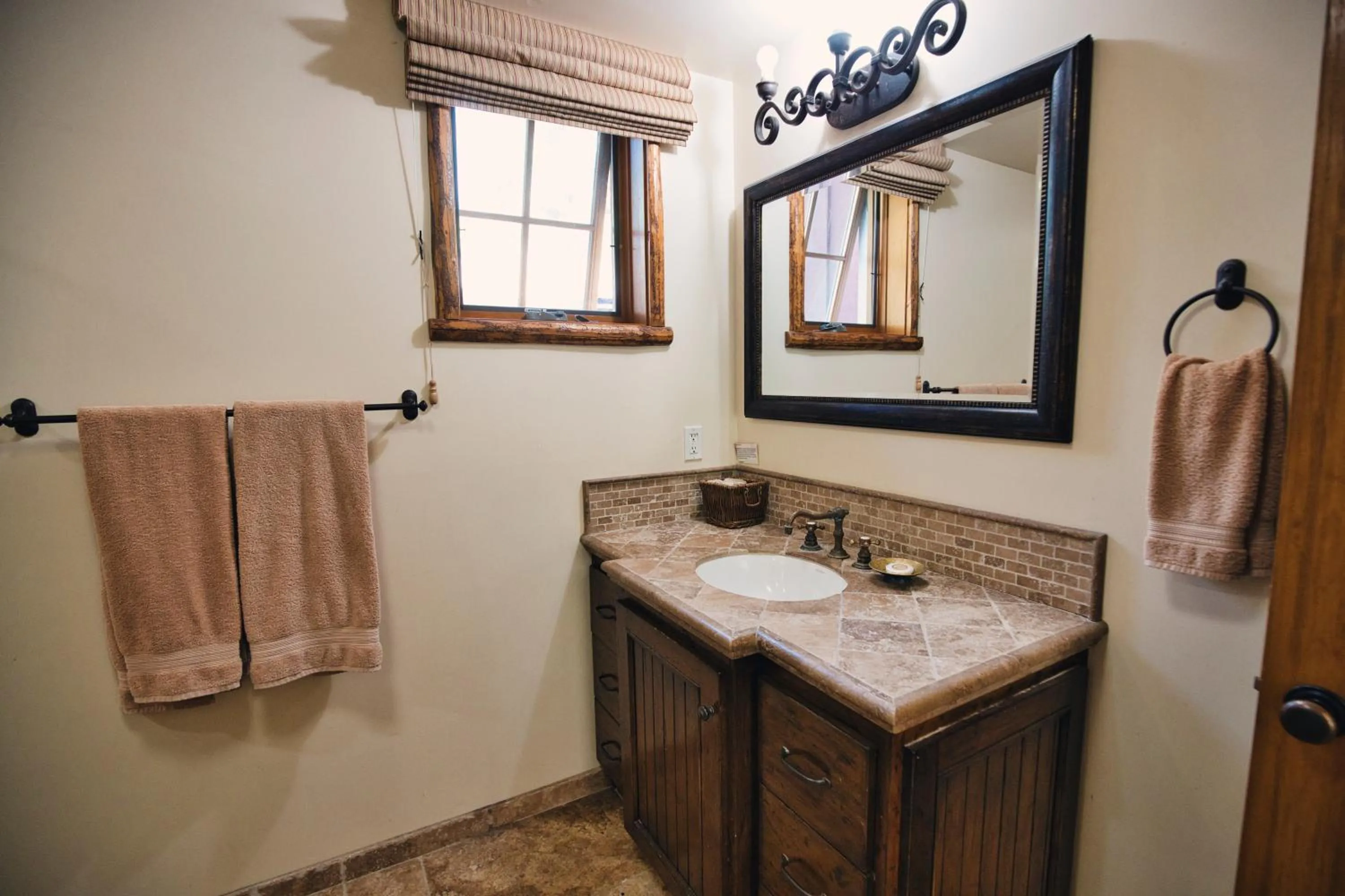 Bathroom in Circle Bar B Guest Ranch