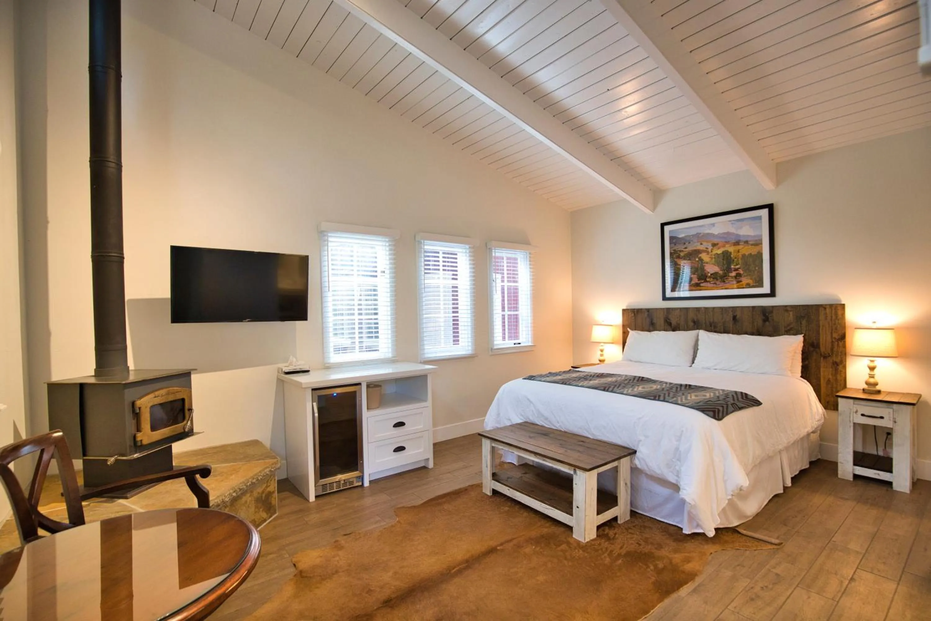 Bed in Circle Bar B Guest Ranch