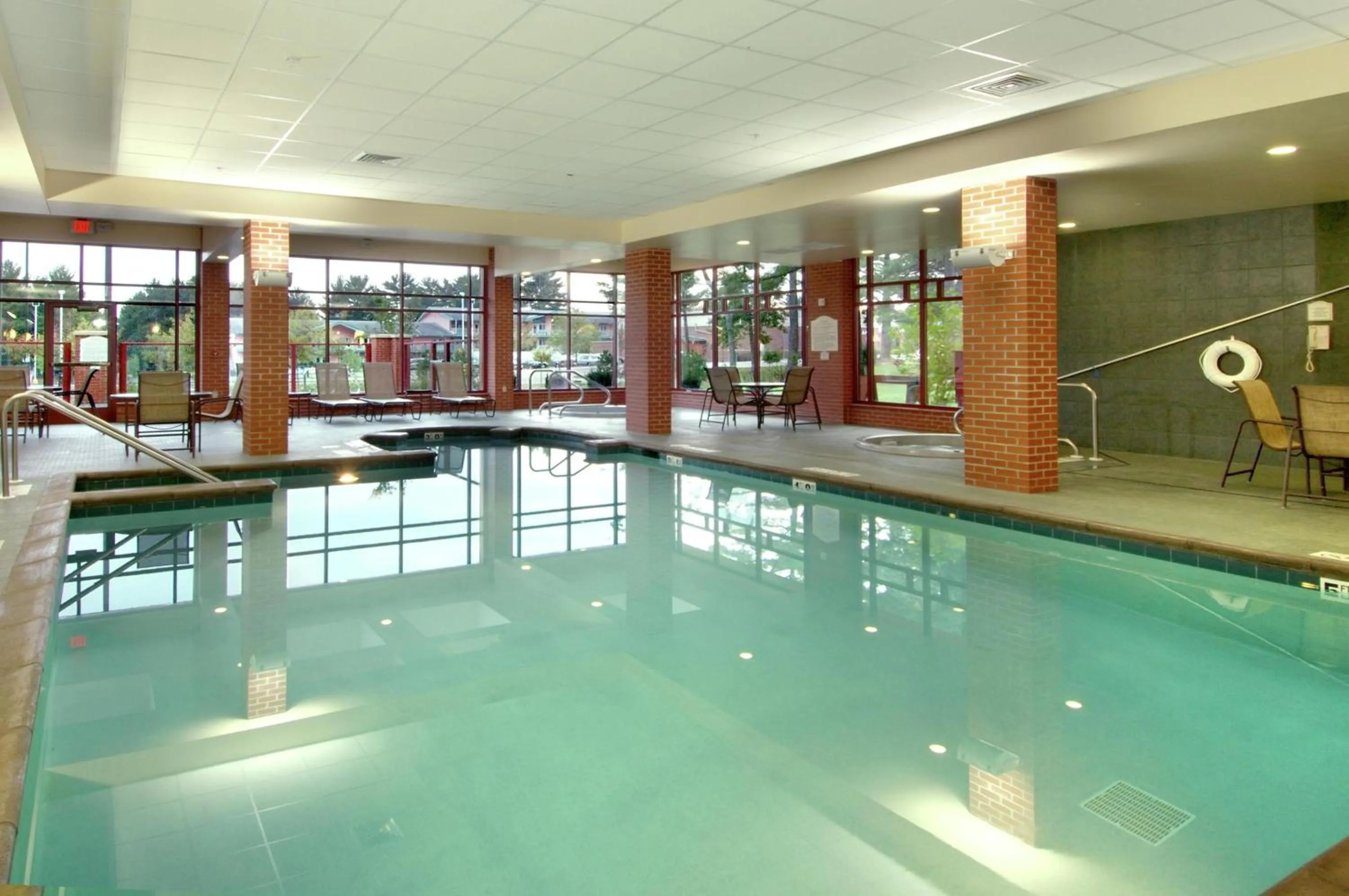 Pool view in Hilton Garden Inn Wisconsin Dells