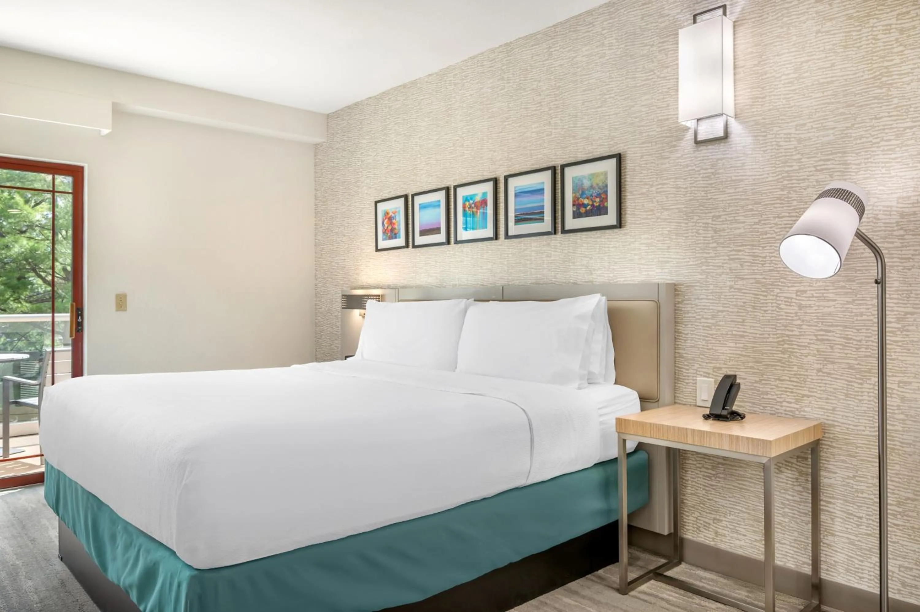 Patio, Bed in Hilton Garden Inn Wisconsin Dells