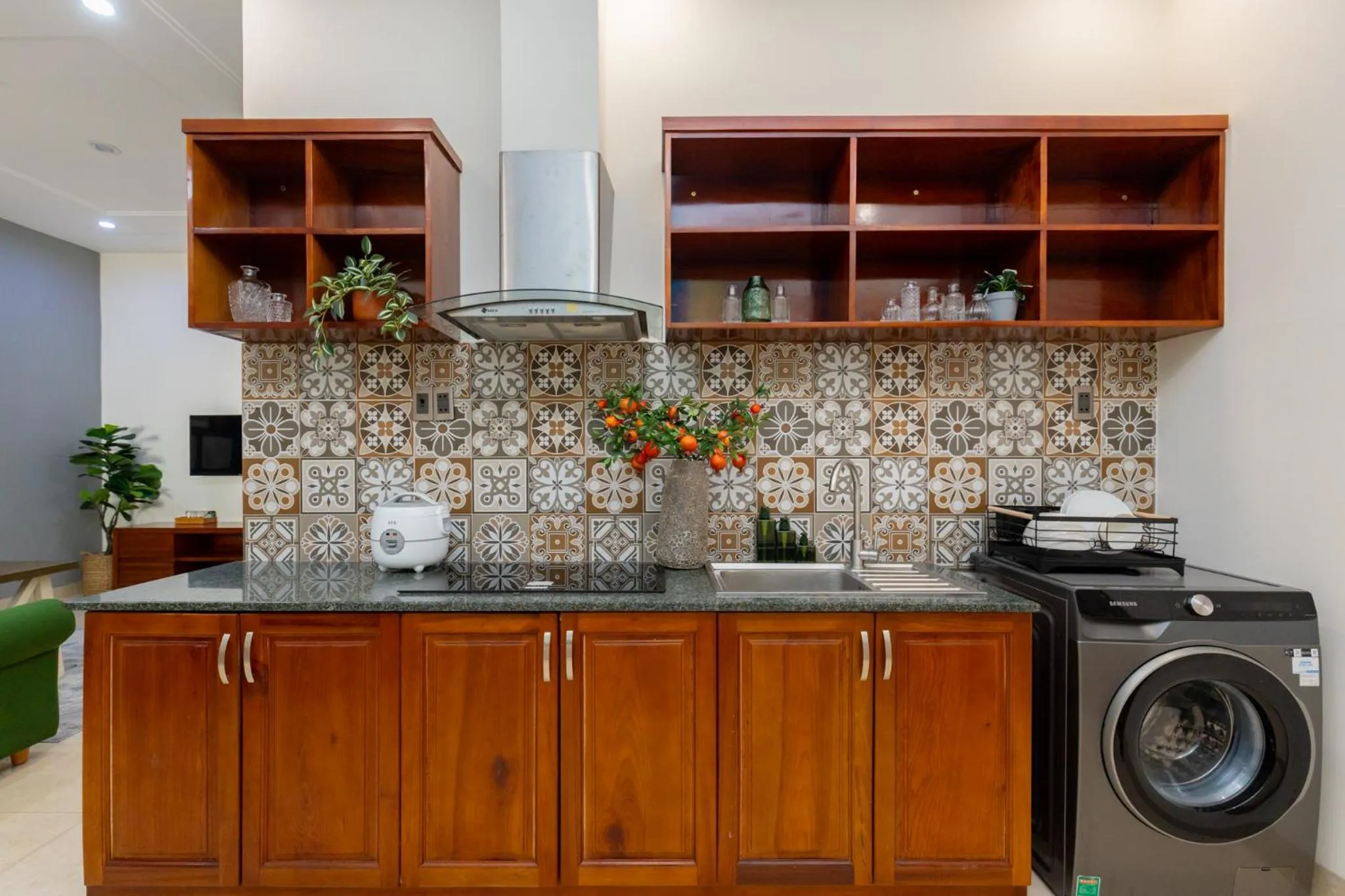 Kitchen or kitchenette in Prague Hotel Vung Tau