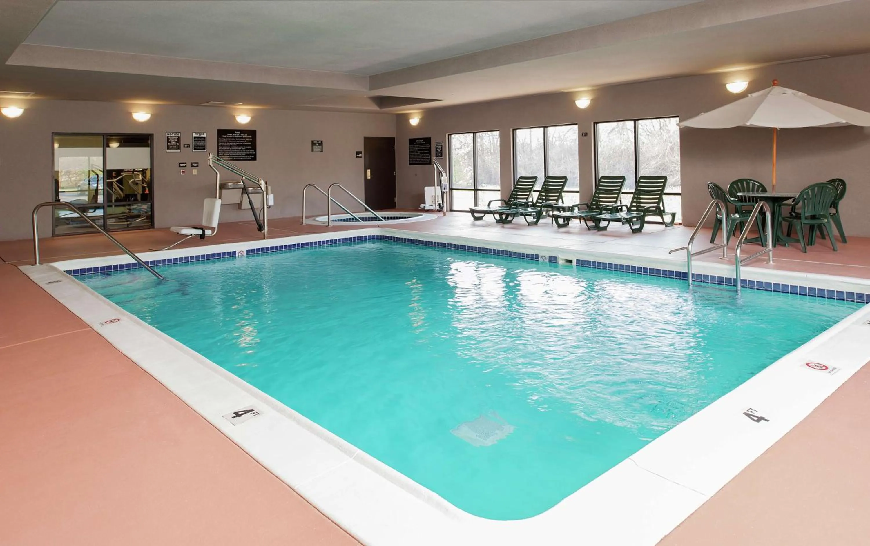 Pool view in Hampton Inn Jacksonville