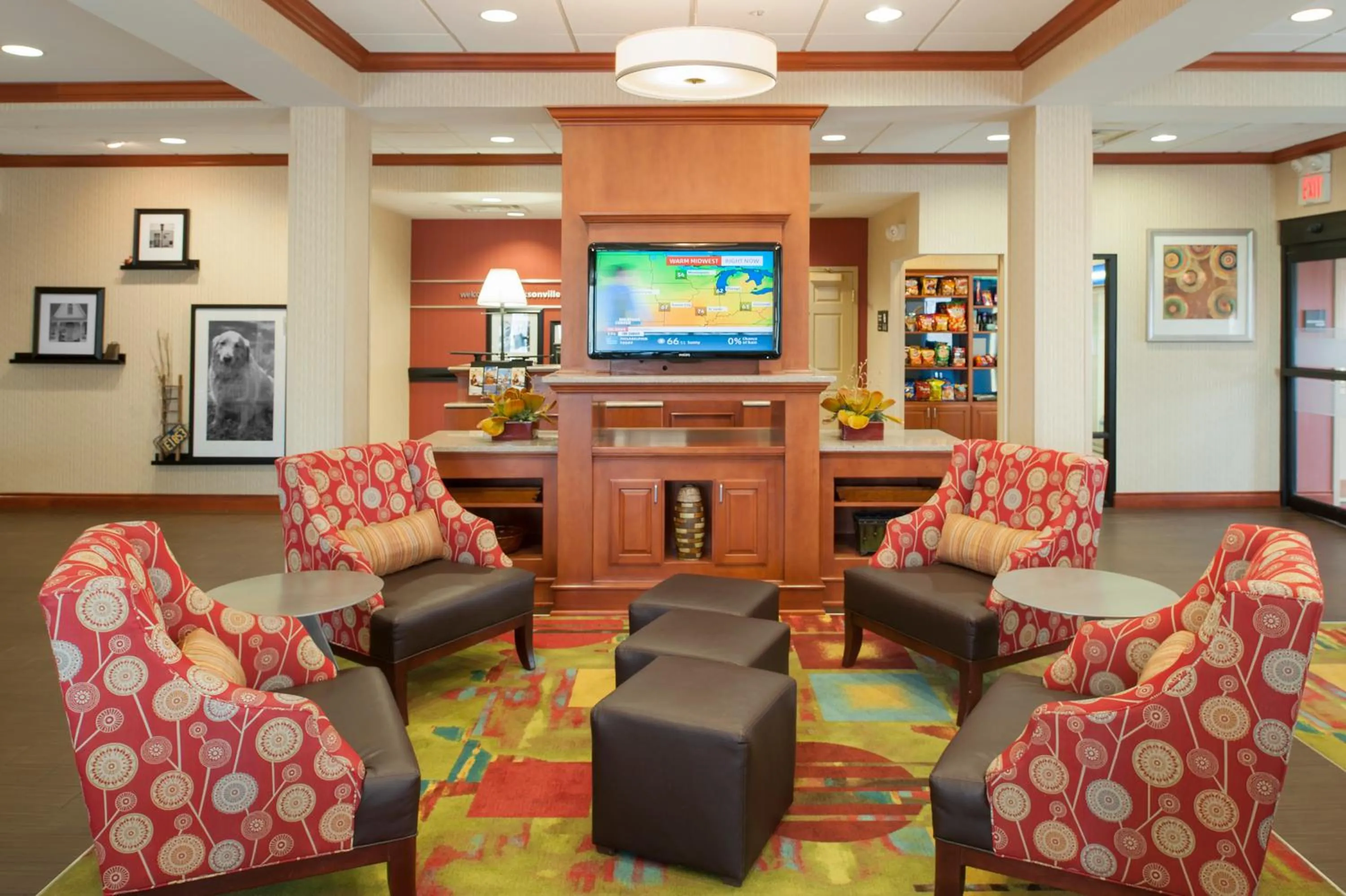 Lobby or reception in Hampton Inn Jacksonville