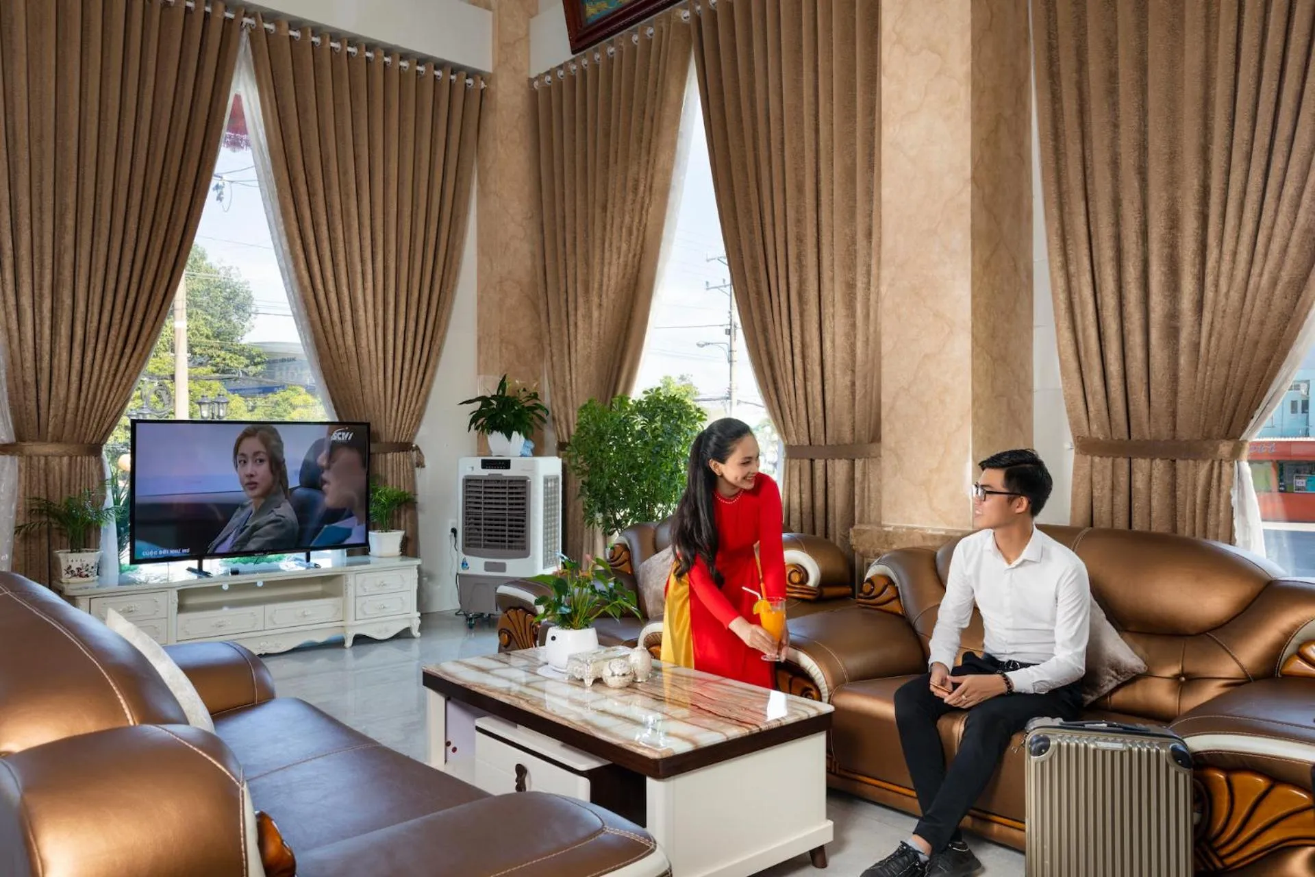 Lobby or reception in Phuc Ngoc Hotel