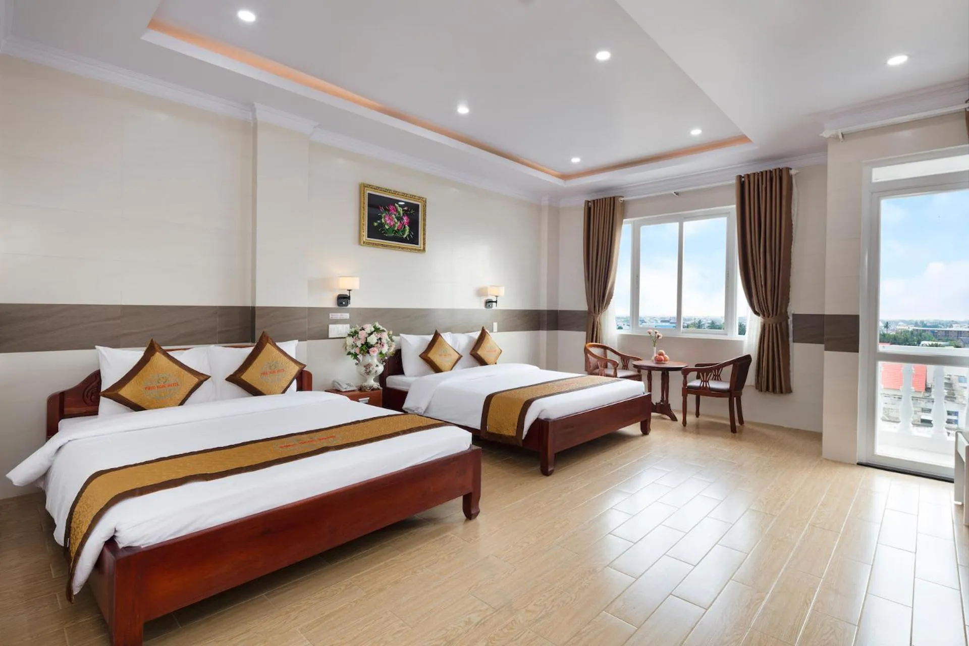 Bed in Phuc Ngoc Hotel