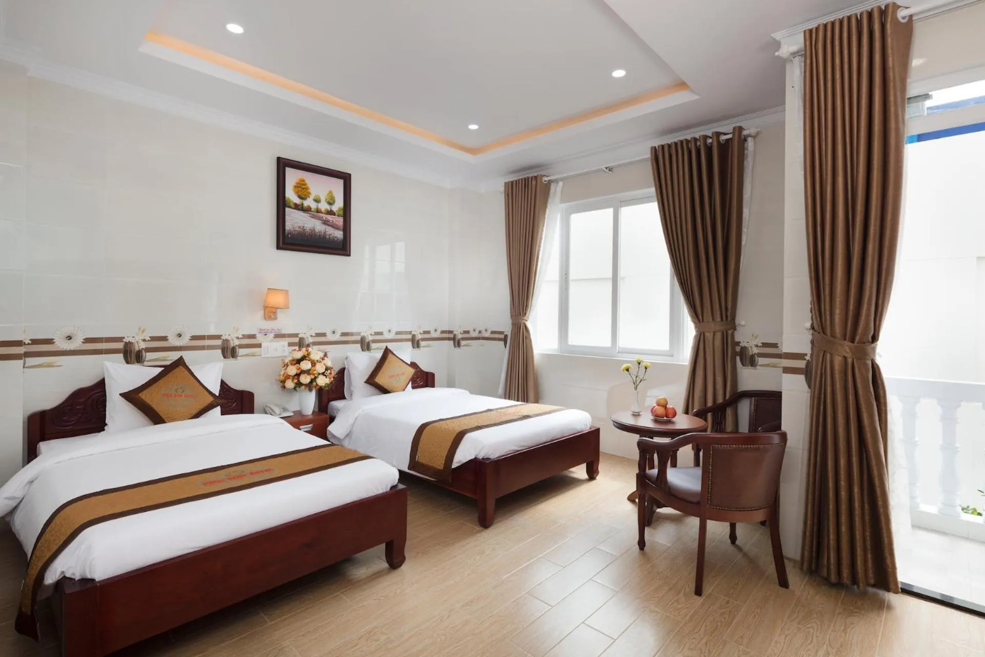 Bed in Phuc Ngoc Hotel