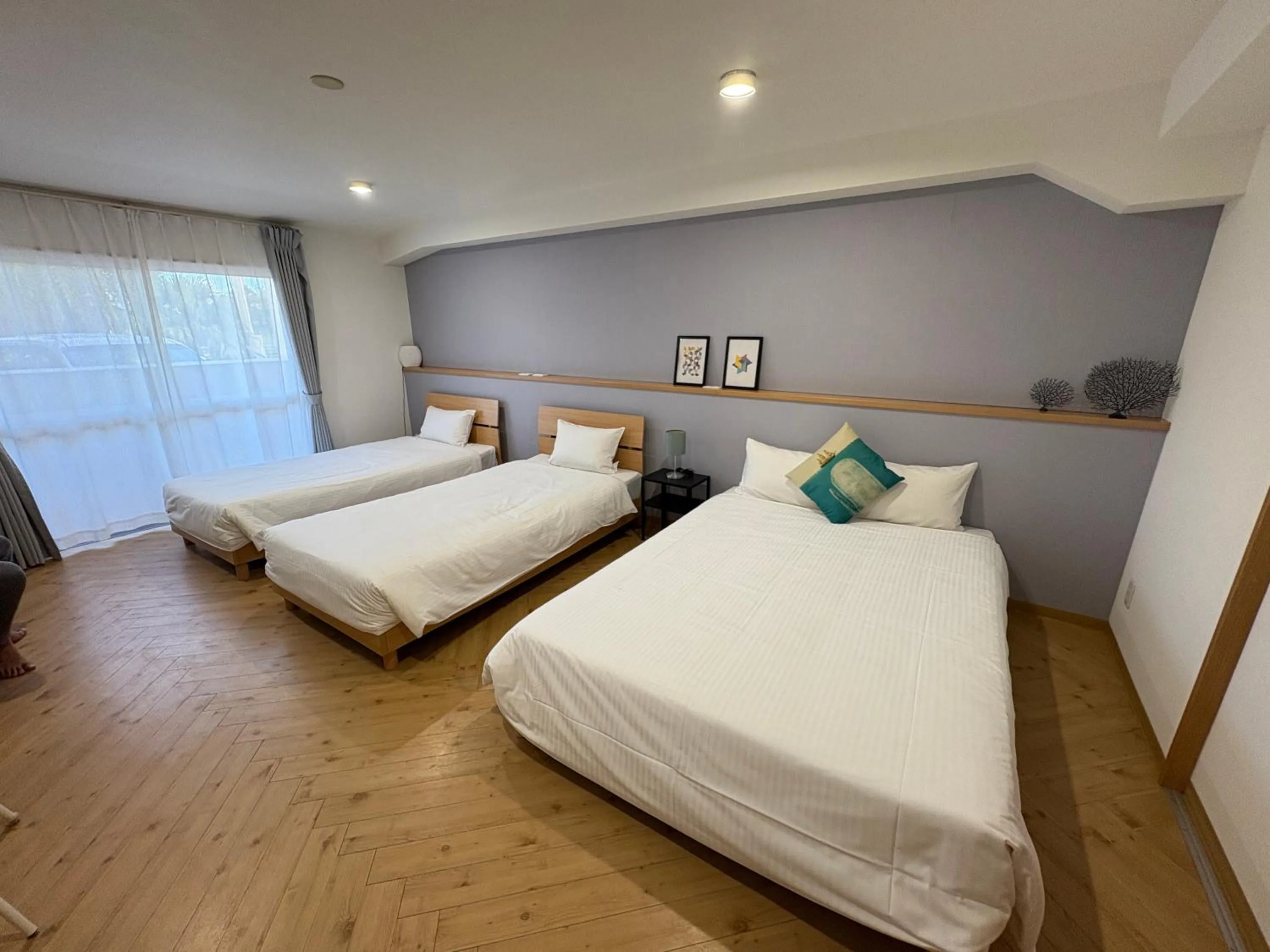 Bed in Hotel Miyakojima