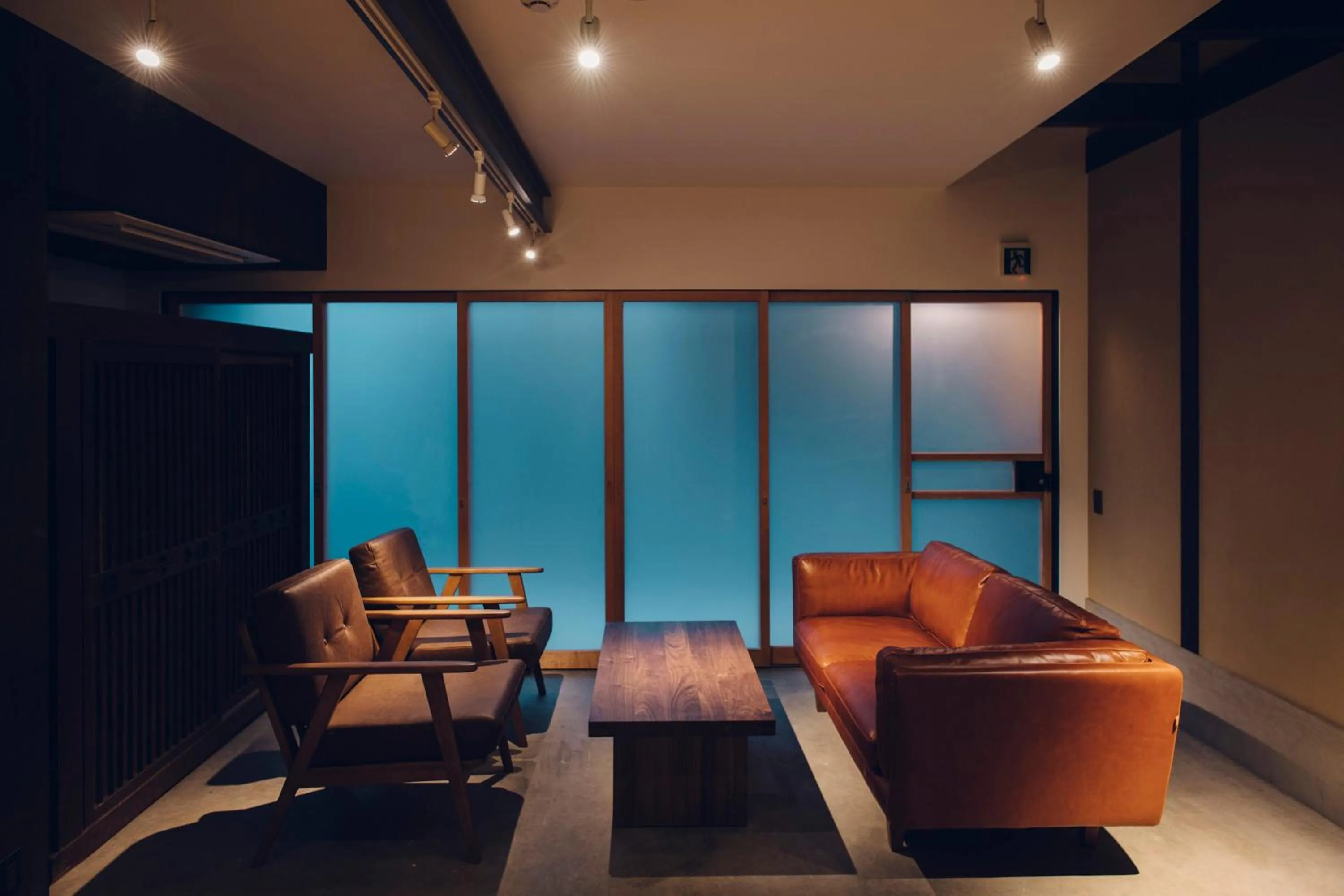 Living room in Ieno House Kyoto