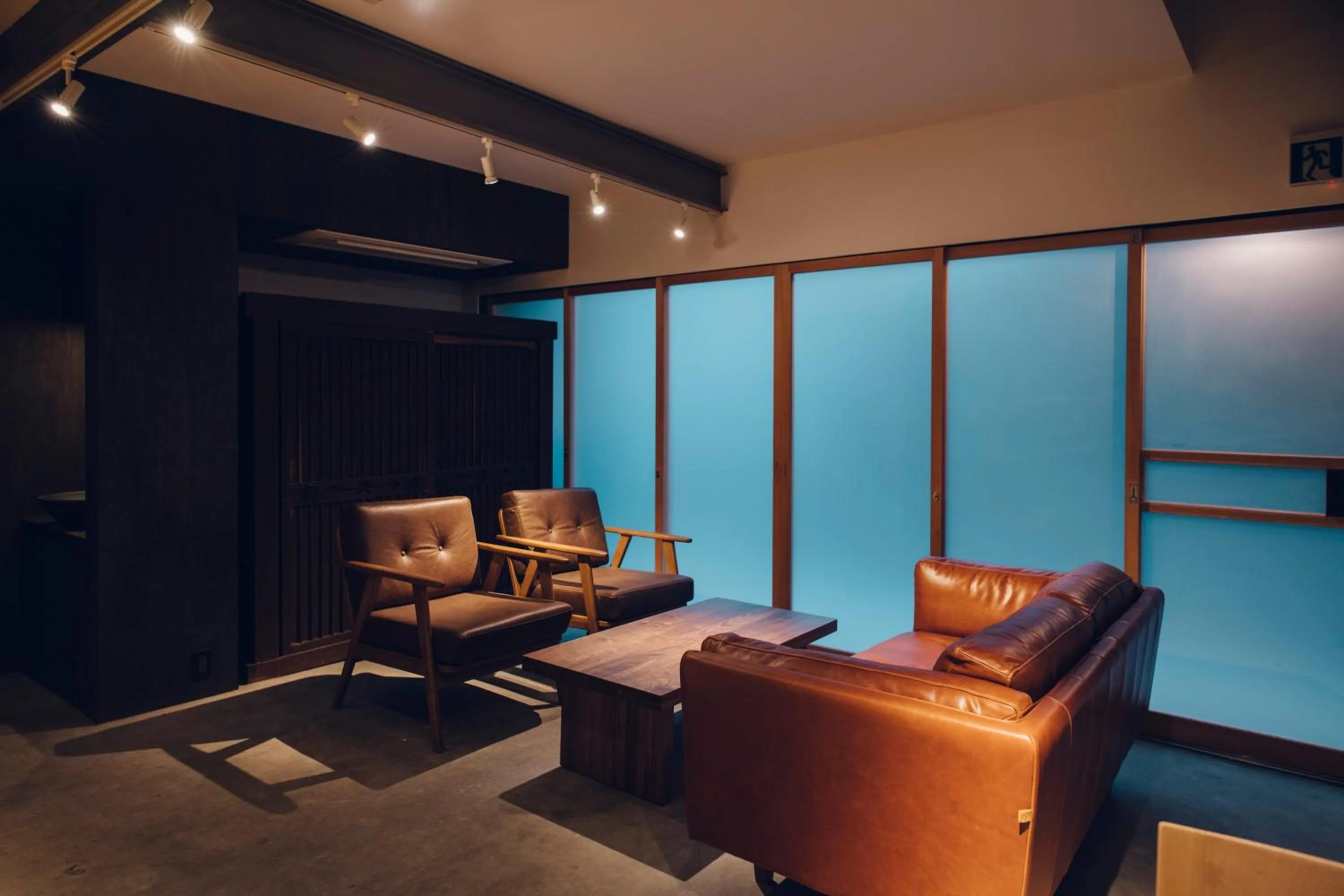 Living room in Ieno House Kyoto