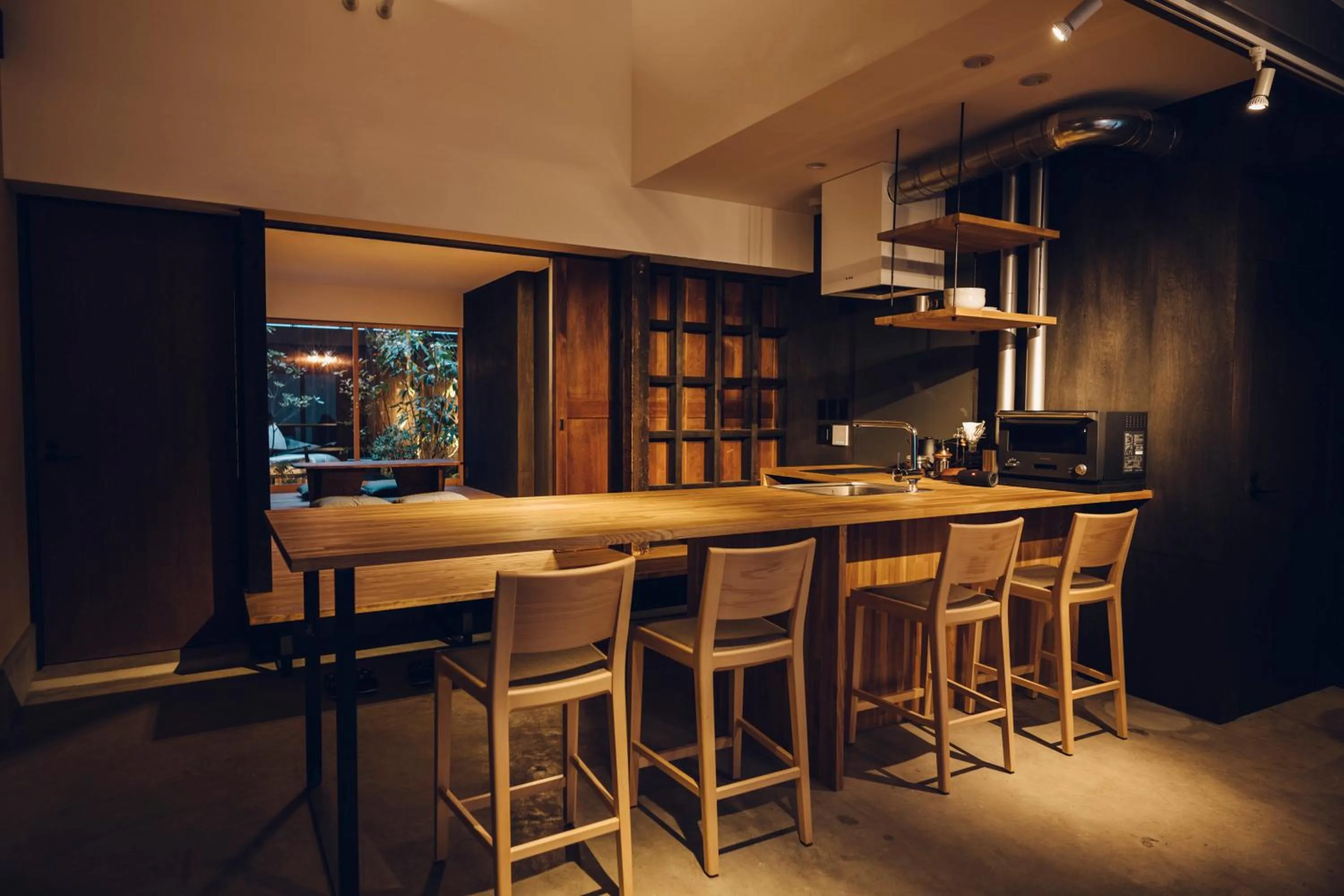 Dining area in Ieno House Kyoto