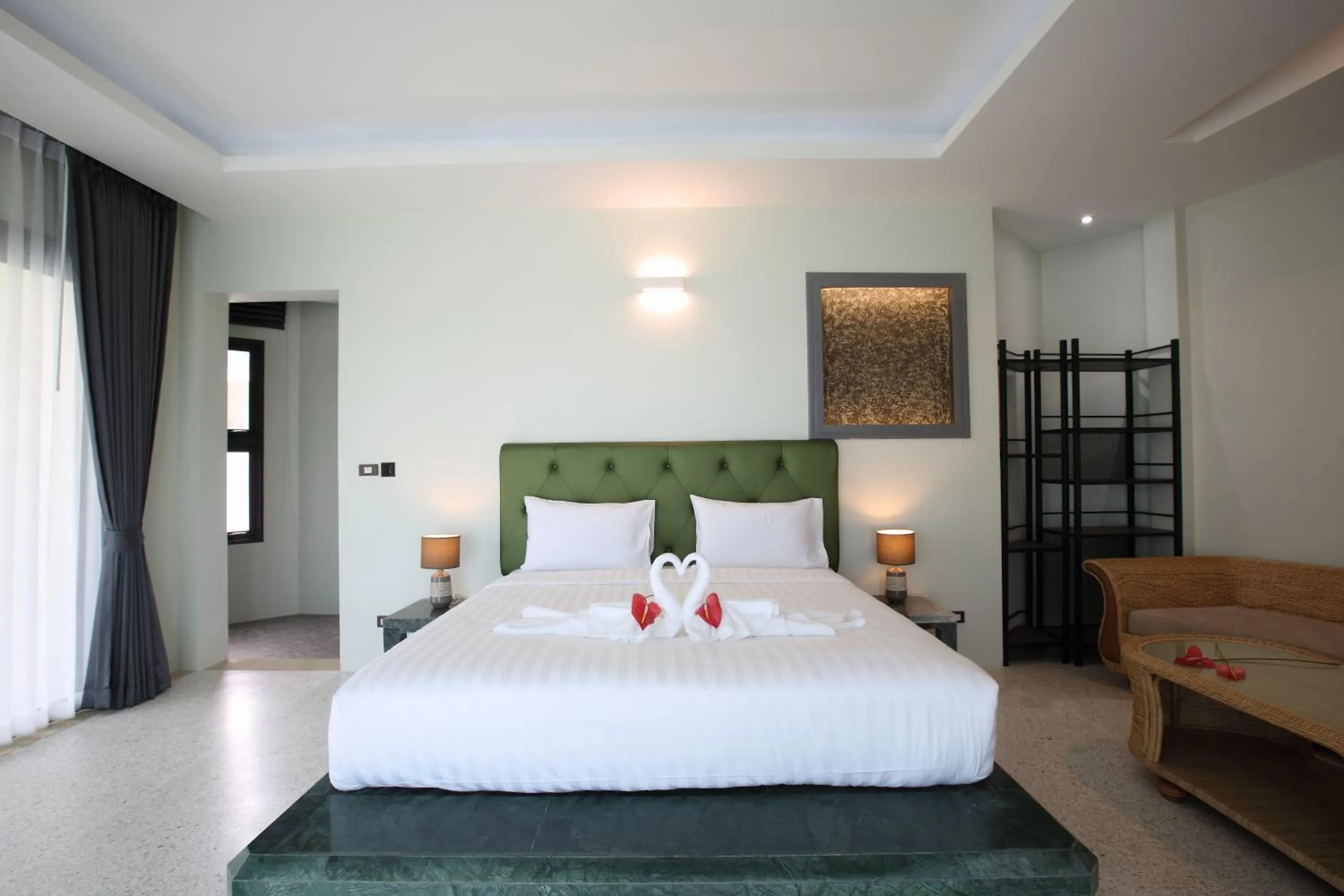 Bedroom, Bed in Wis Beach Khanom