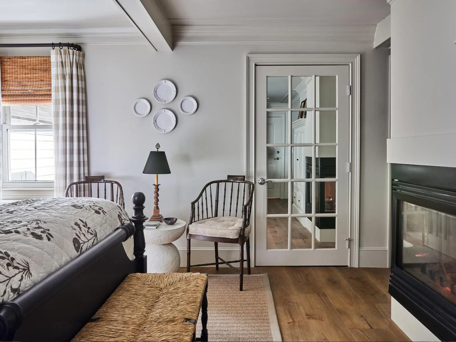 Bed in The White Barn Inn & Spa, Auberge Collection