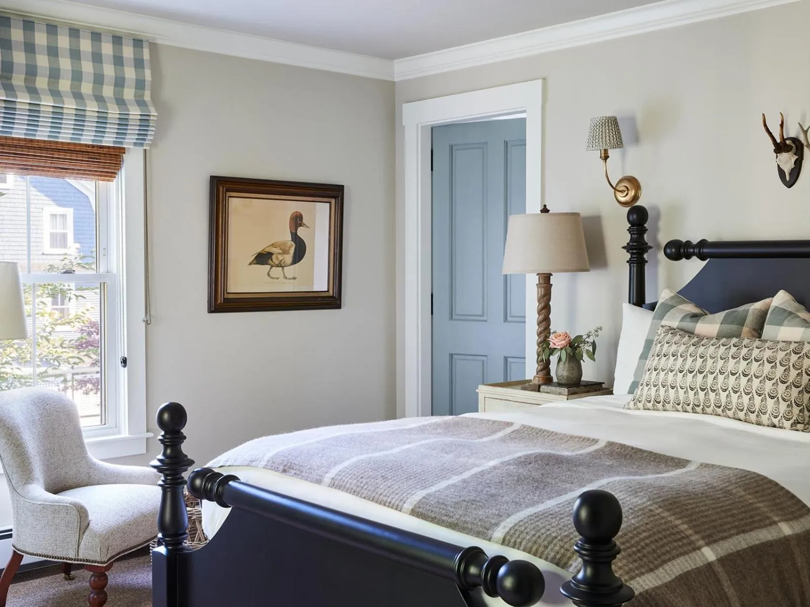 Bed in The White Barn Inn & Spa, Auberge Collection