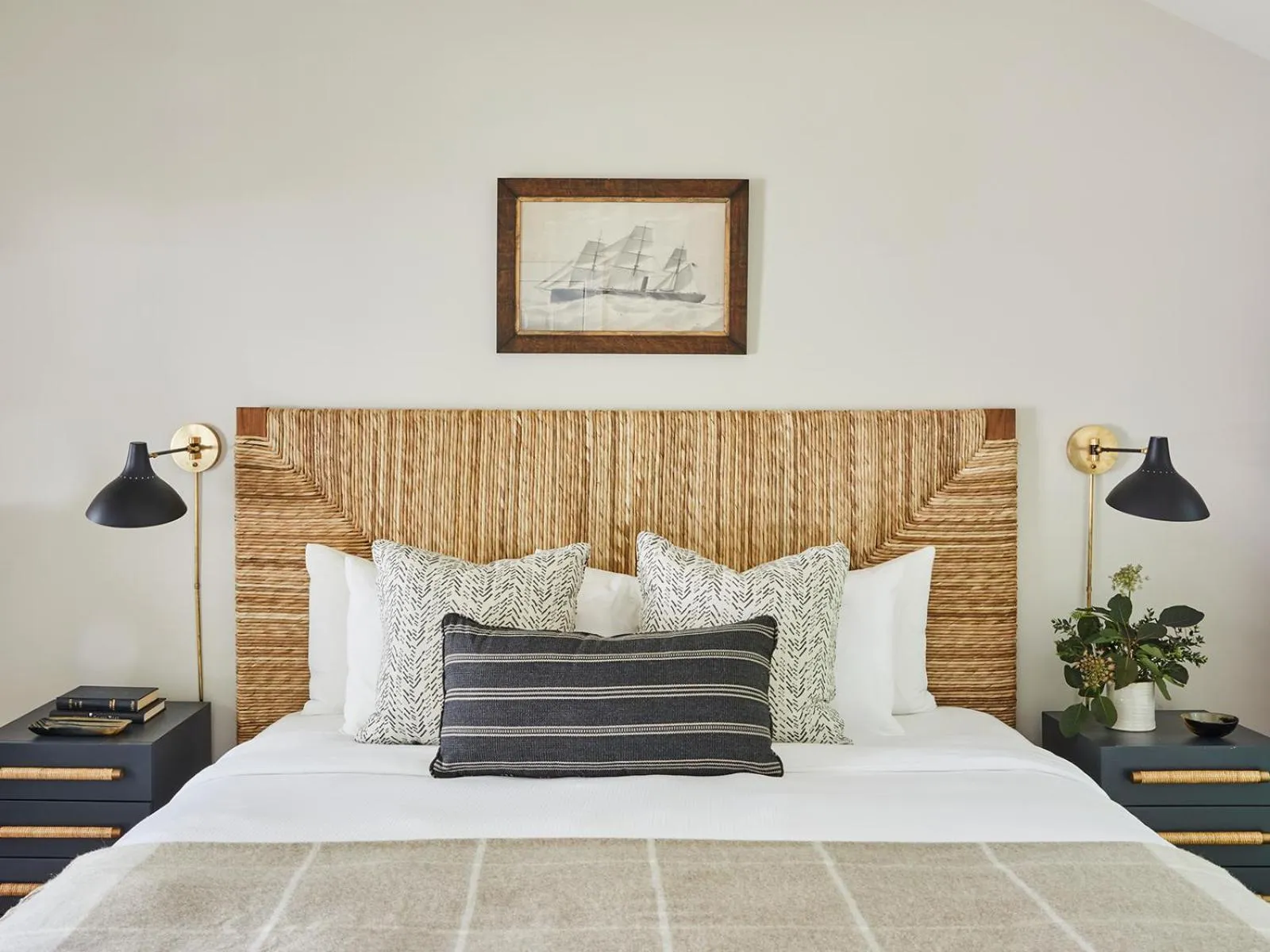 Bed in The White Barn Inn & Spa, Auberge Collection