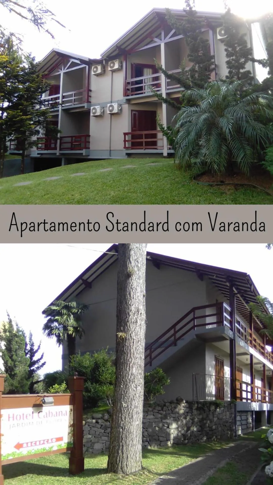 Property building in Hotel Cabana Jardim de Flores