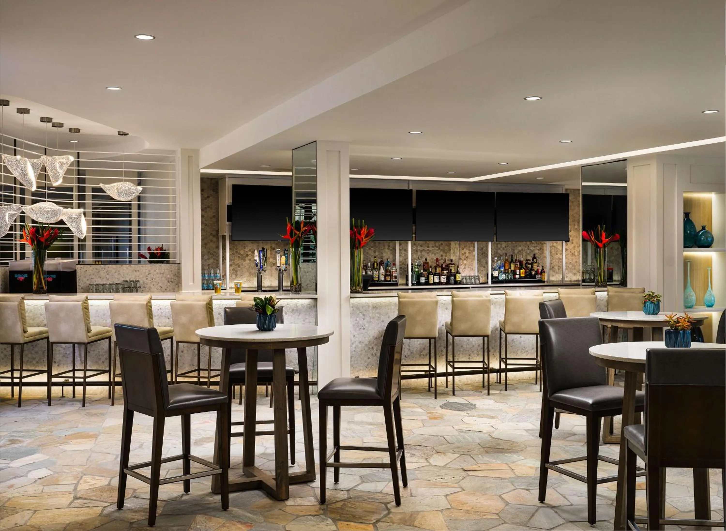 Lounge or bar in Hilton Garden Inn Cocoa Beach-Oceanfront, FL