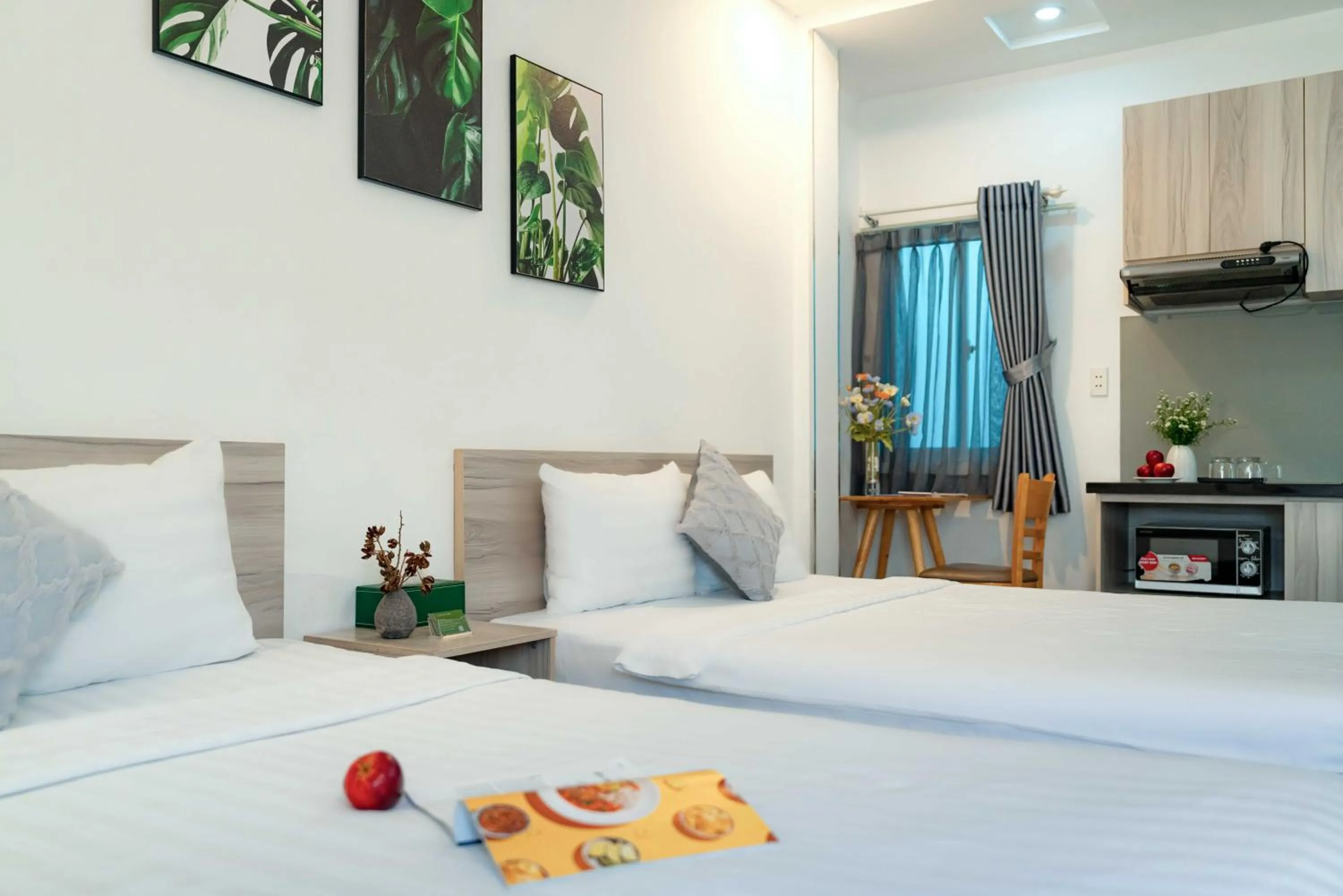 Bed in Cactusland Hotel & Apartment