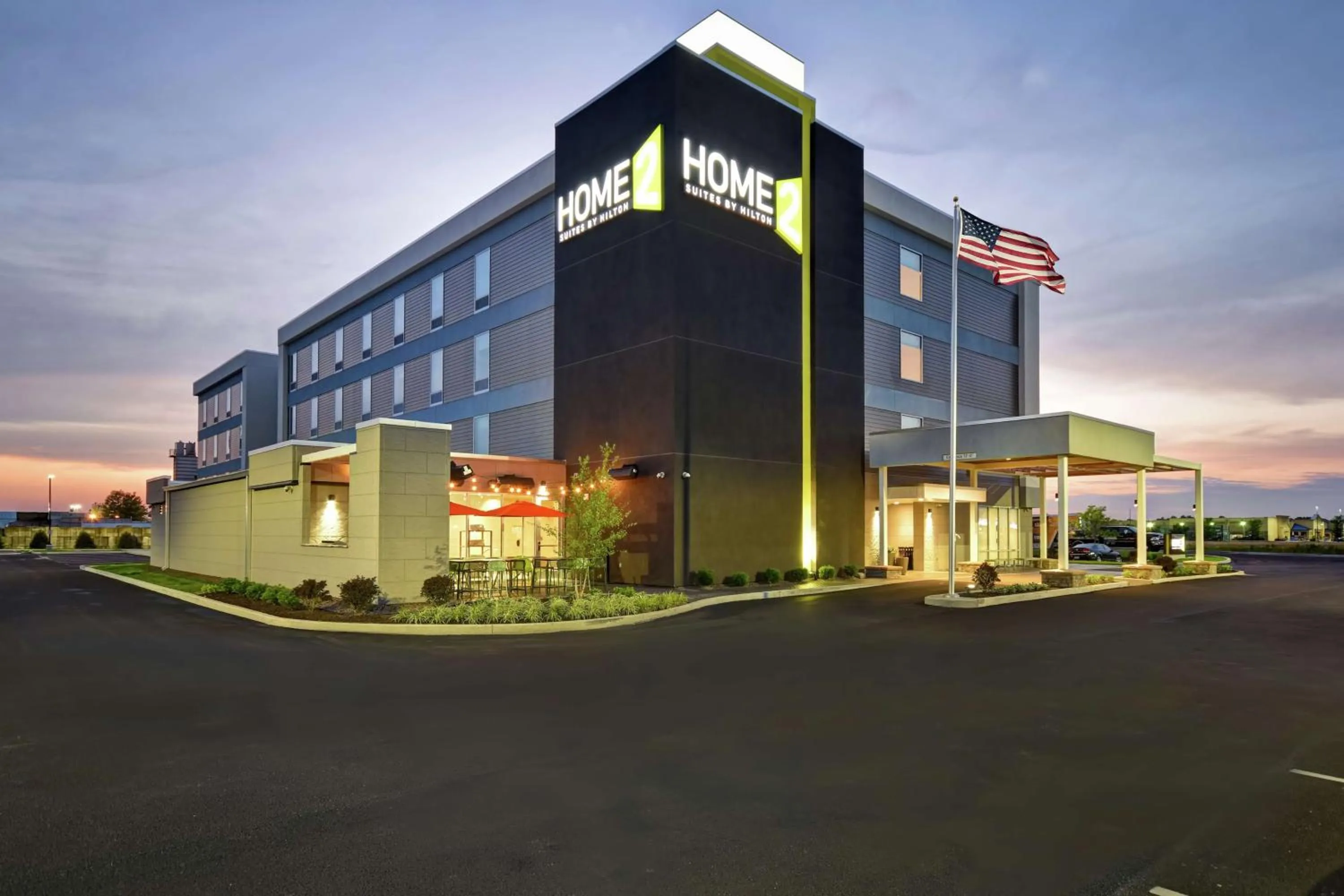Property building in Home2 Suites By Hilton Terre Haute