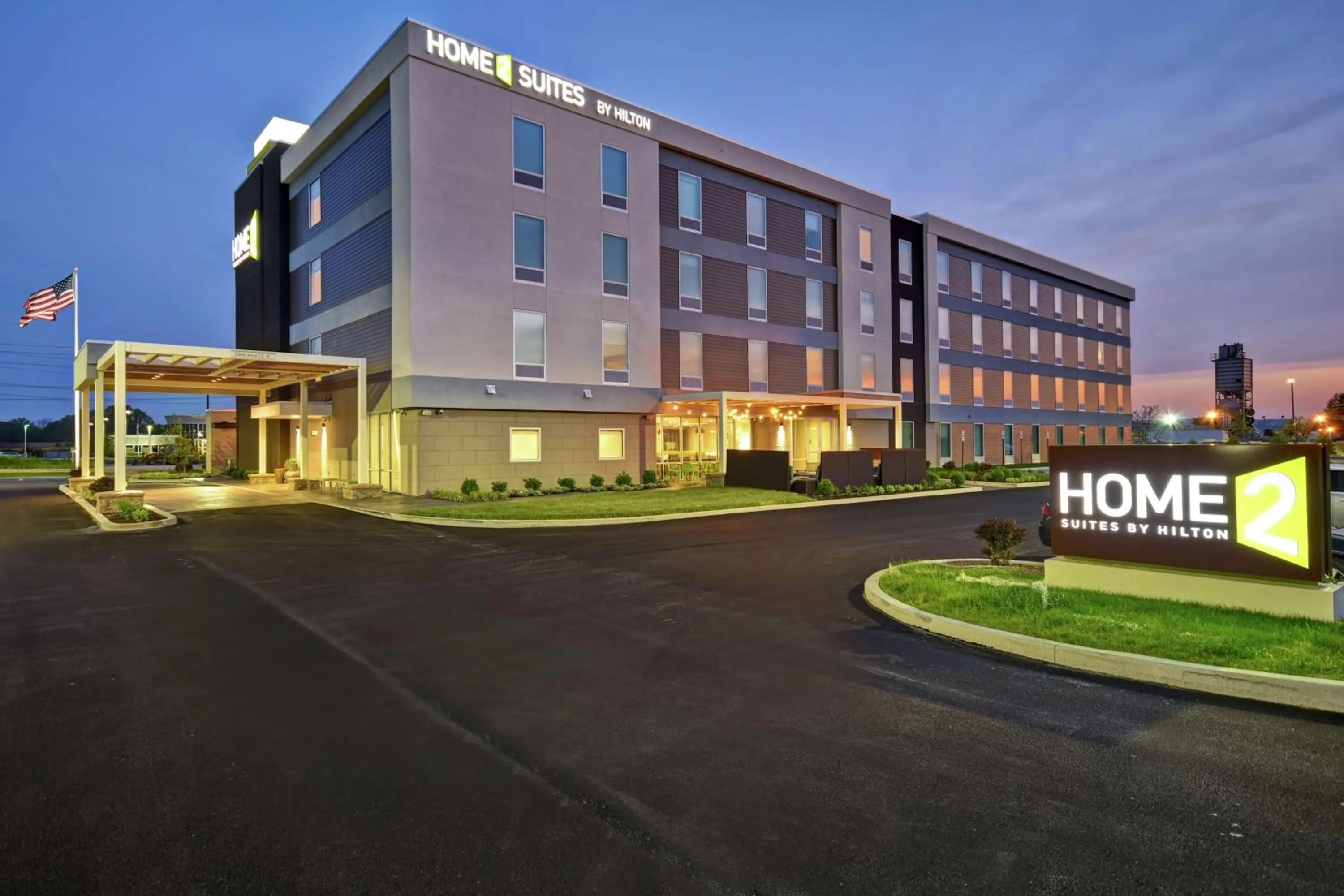 Property building in Home2 Suites By Hilton Terre Haute