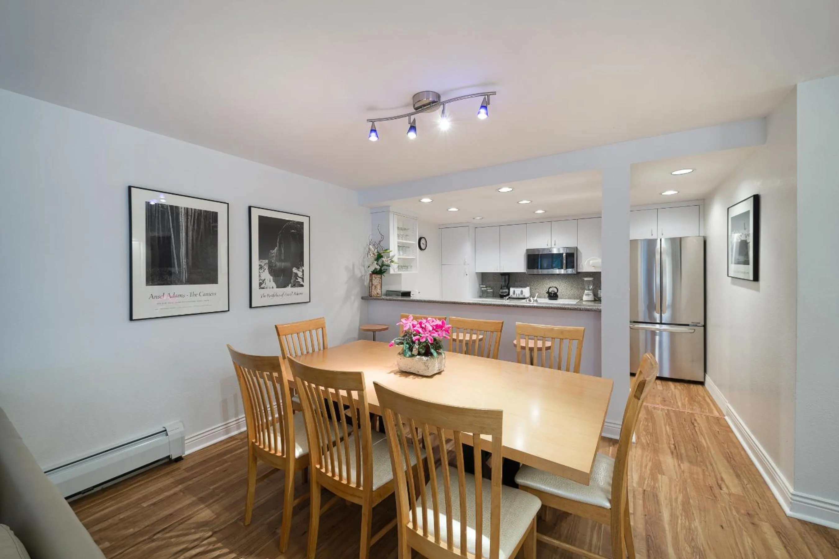 Dining area in Vail's Mountain Haus at the Covered Bridge