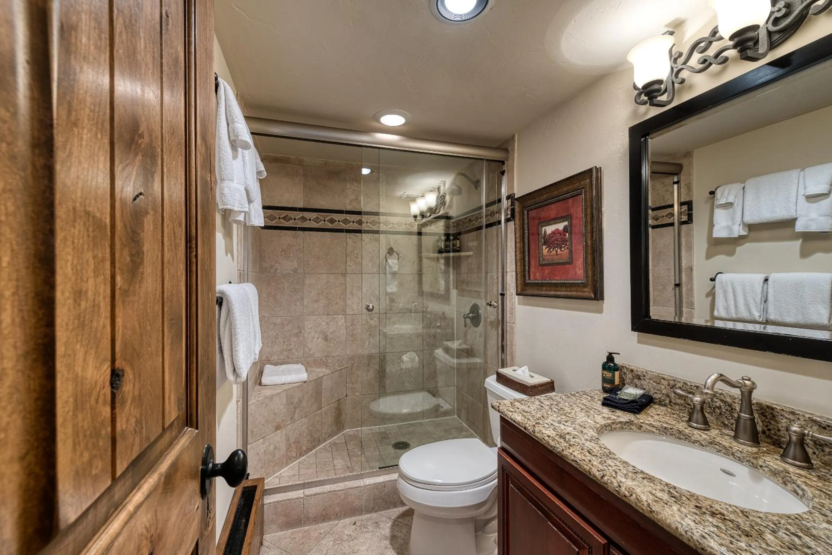 Bathroom in Vail's Mountain Haus at the Covered Bridge