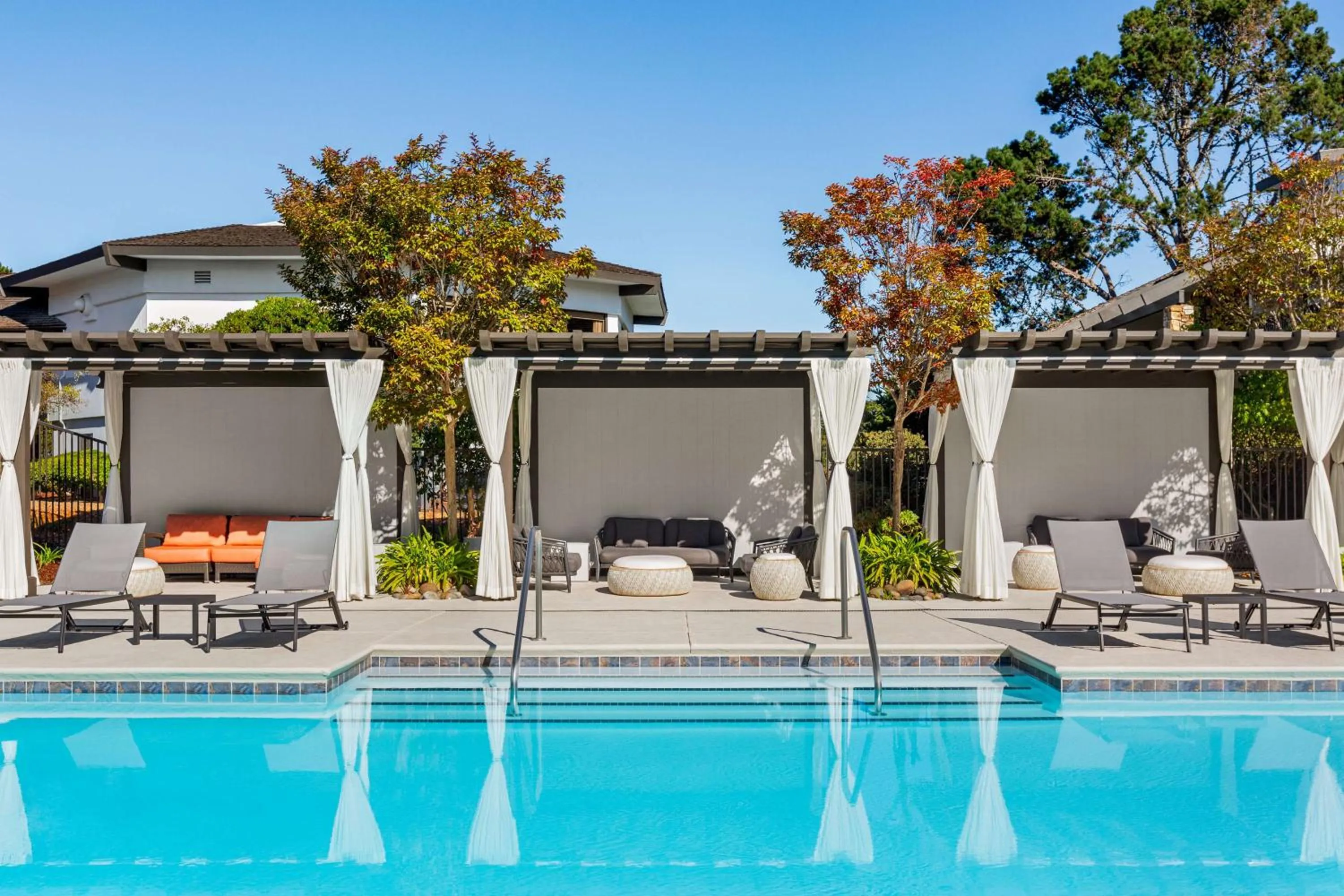 Pool view in Hilton Garden Inn Monterey