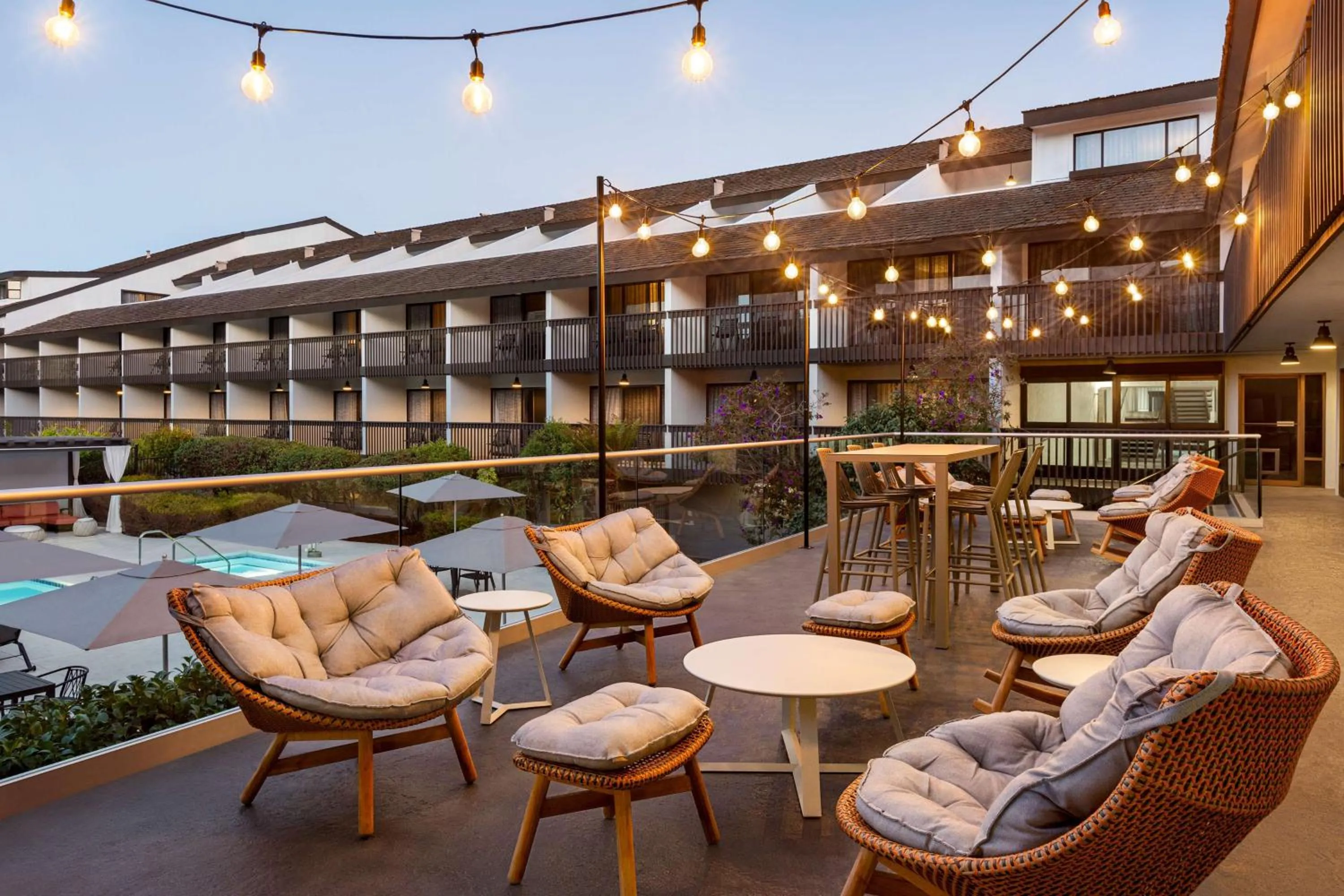 Pool view in Hilton Garden Inn Monterey