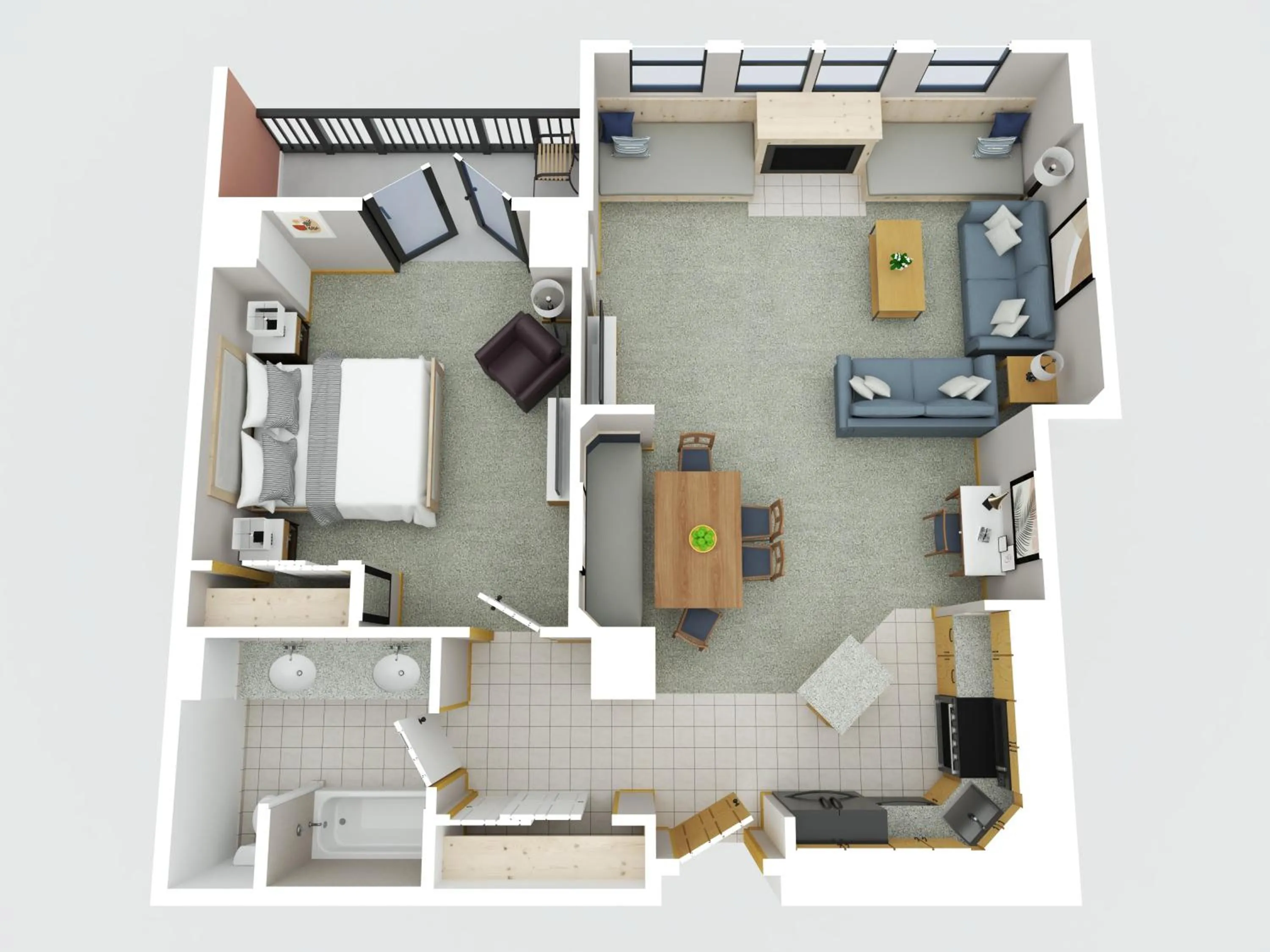 Floor plan in The Steamboat Grand