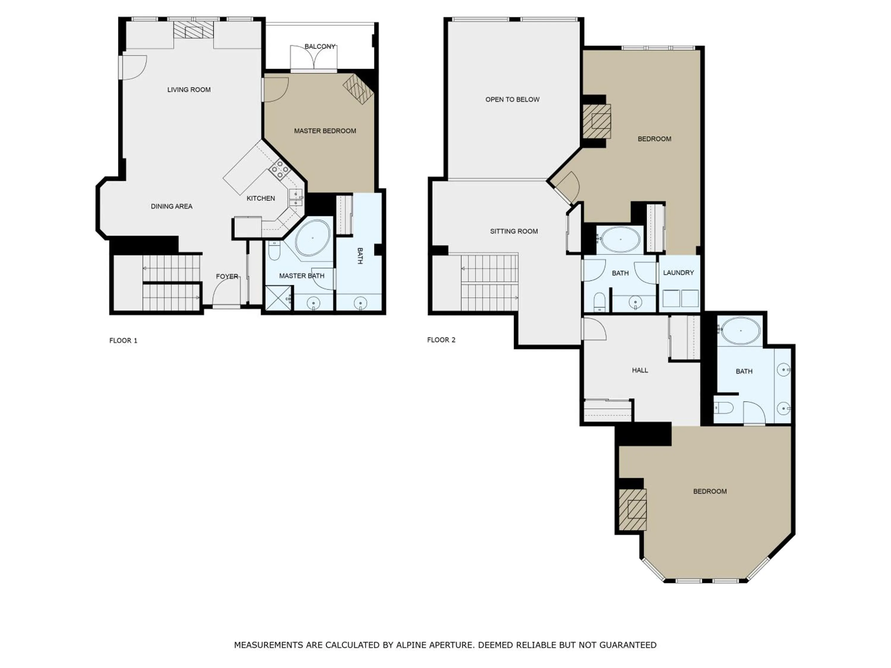 Floor plan in The Steamboat Grand