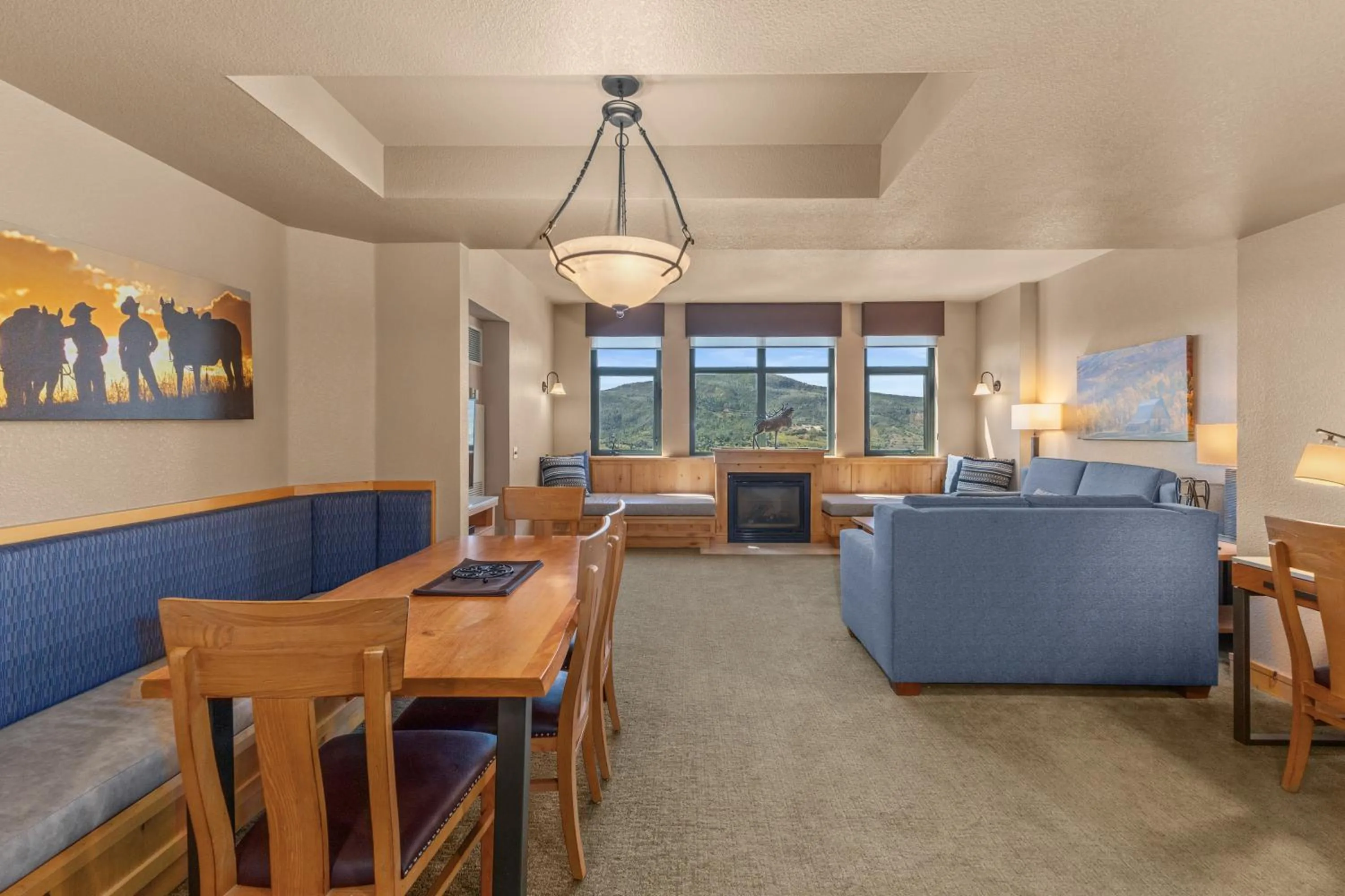 Living room in The Steamboat Grand