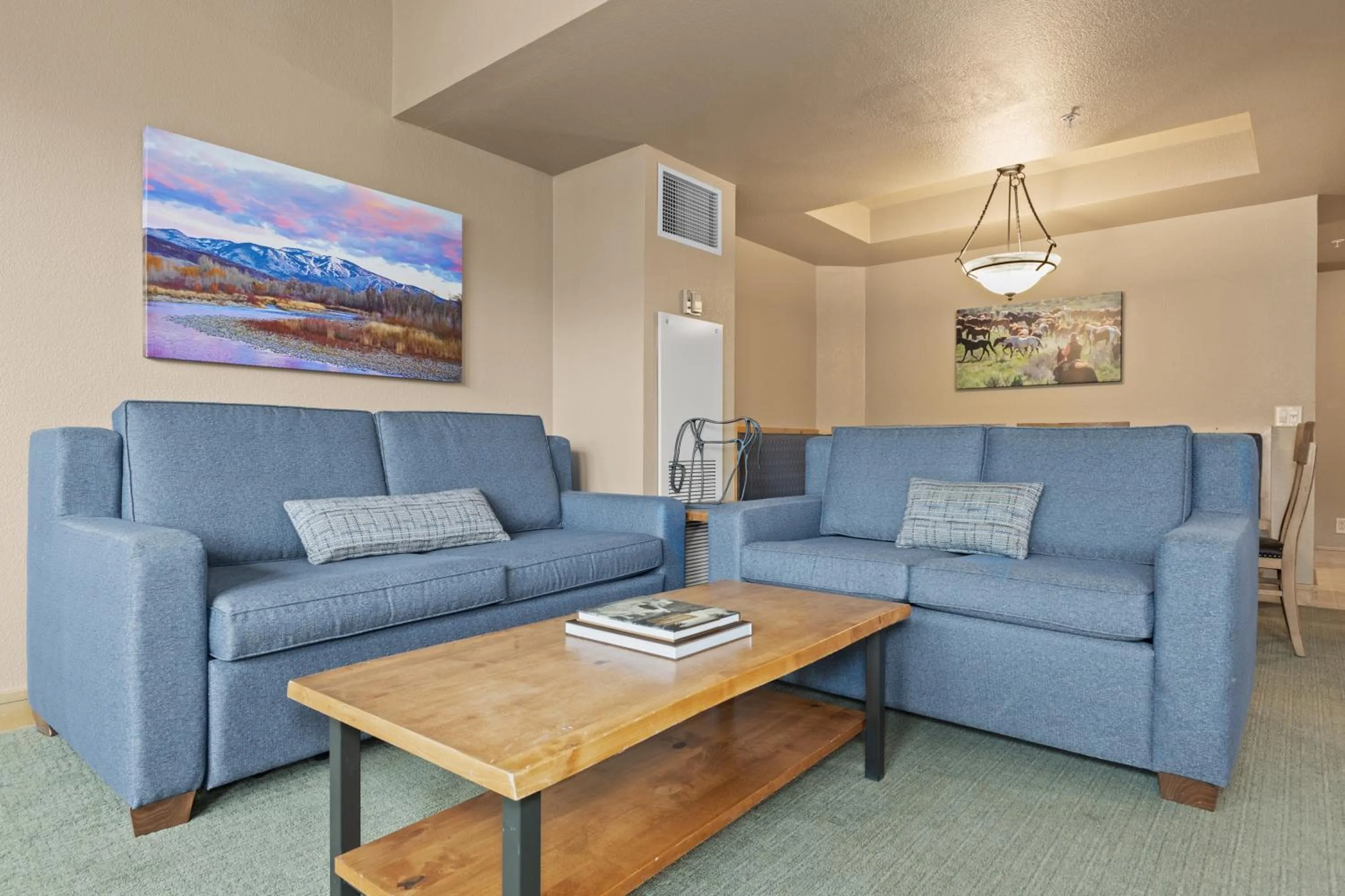Living room in The Steamboat Grand