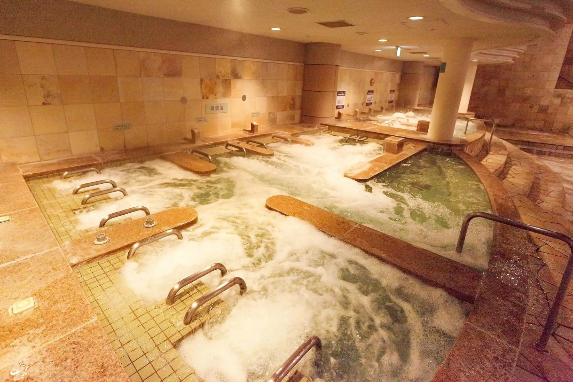 Hot Spring Bath in Ooedo Onsen Monogatari Hotel Reoma no Mori