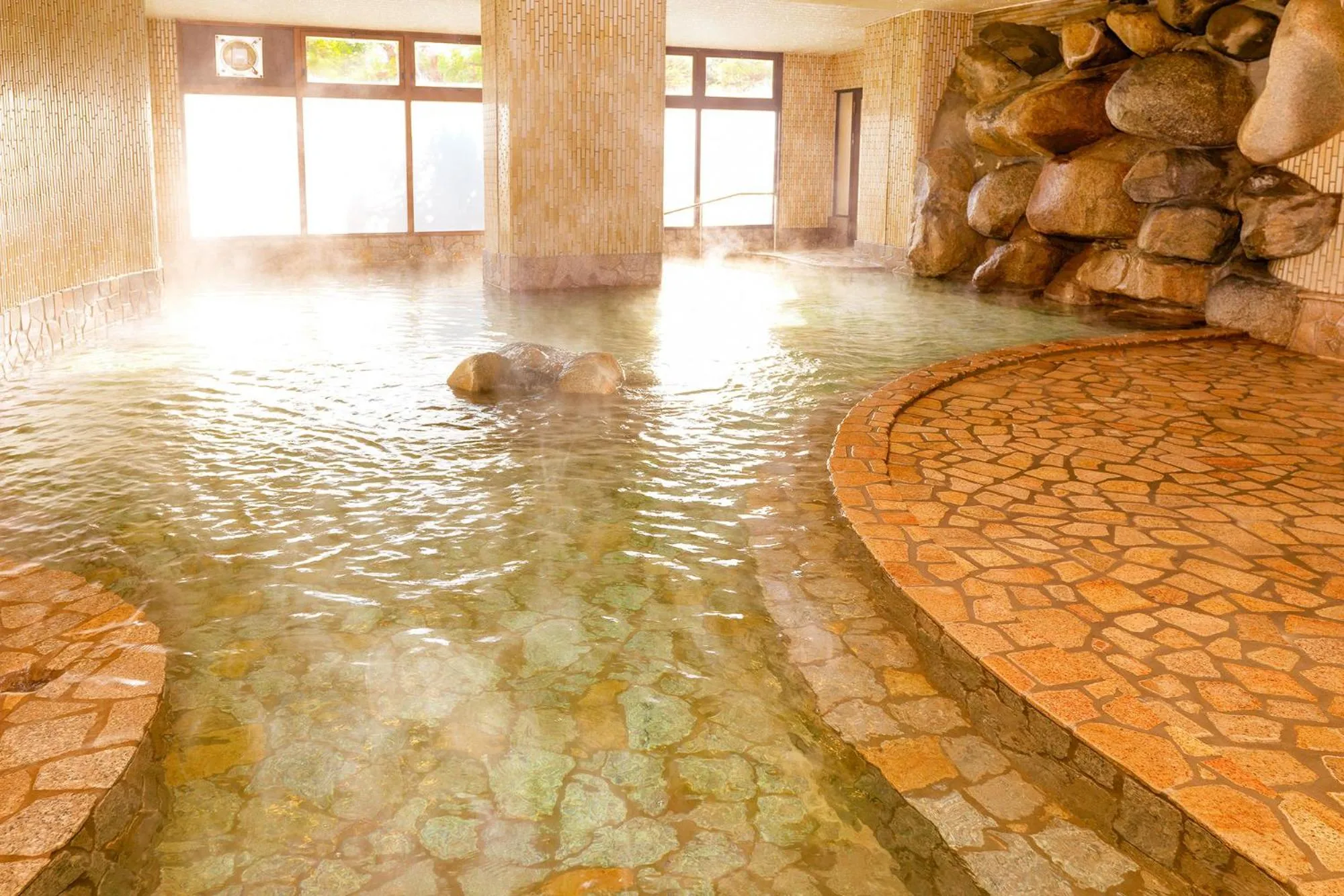 Hot Spring Bath in Ooedo Onsen Monogatari Hotel Reoma no Mori