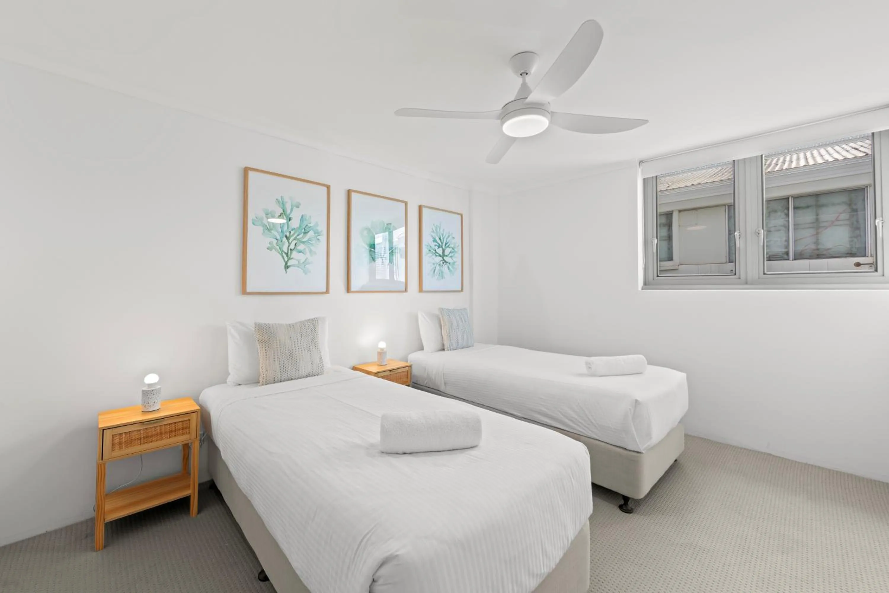 Bed in Northwind Beachfront Apartments