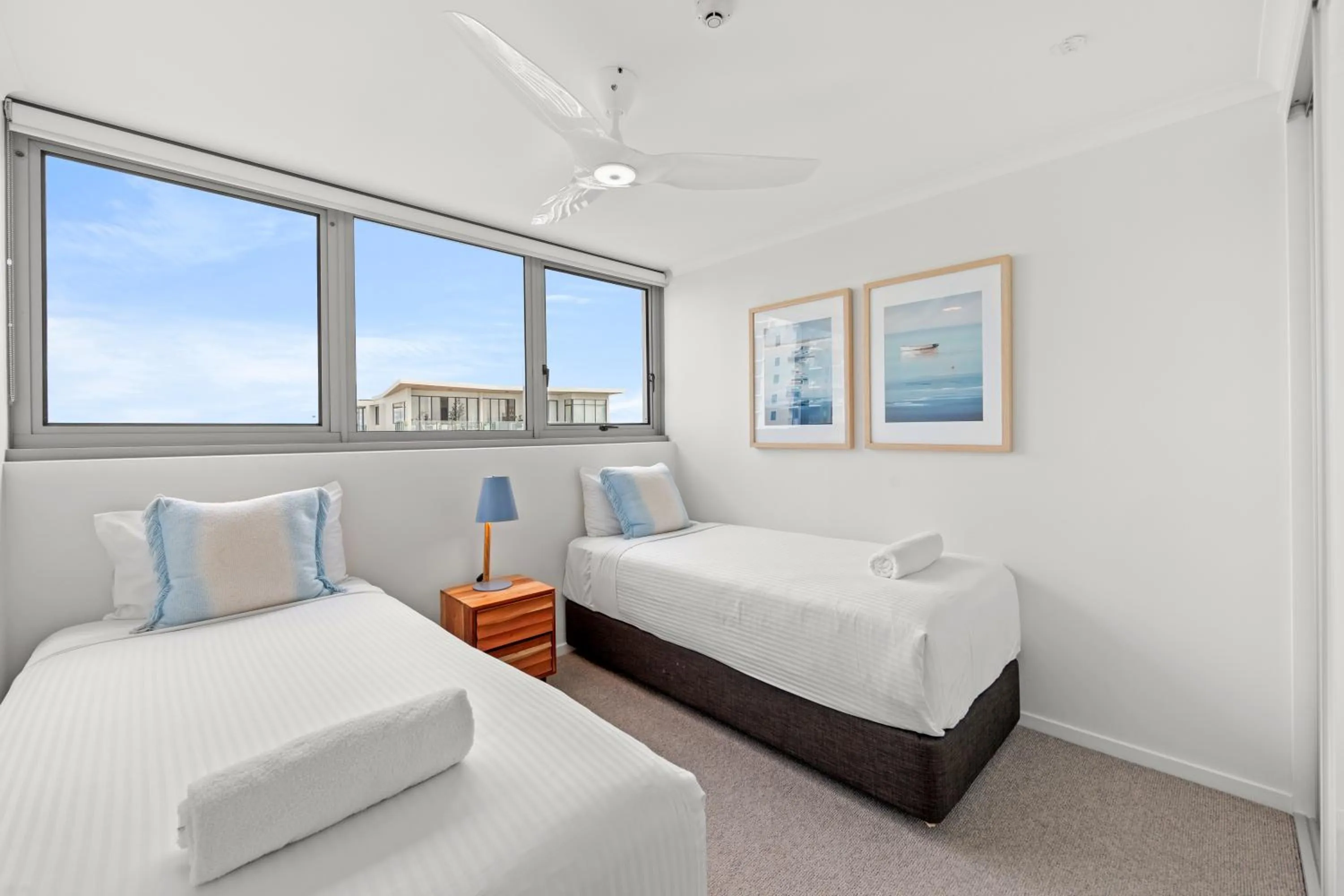 Bed in Northwind Beachfront Apartments