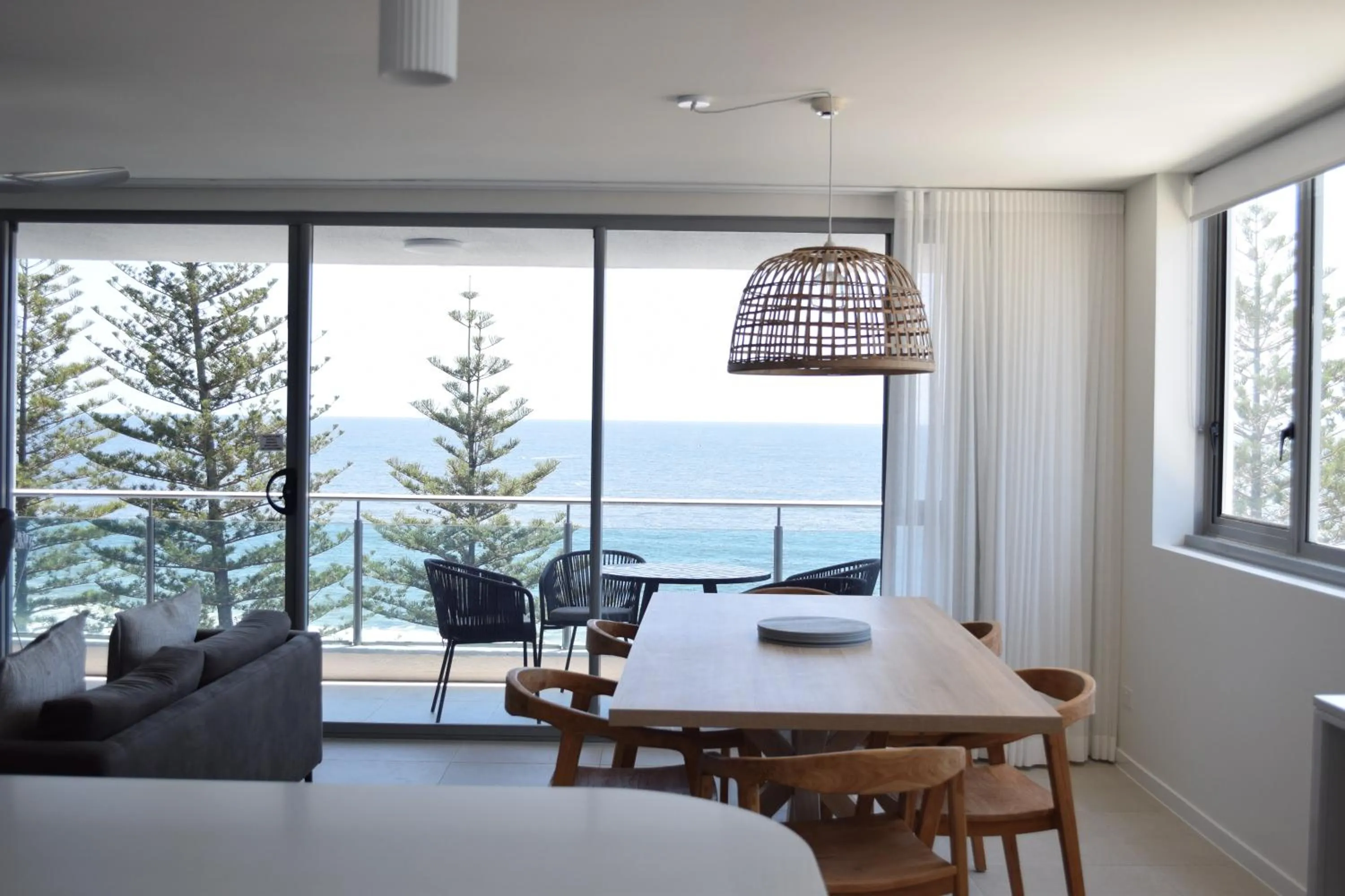 Dining area in Northwind Beachfront Apartments