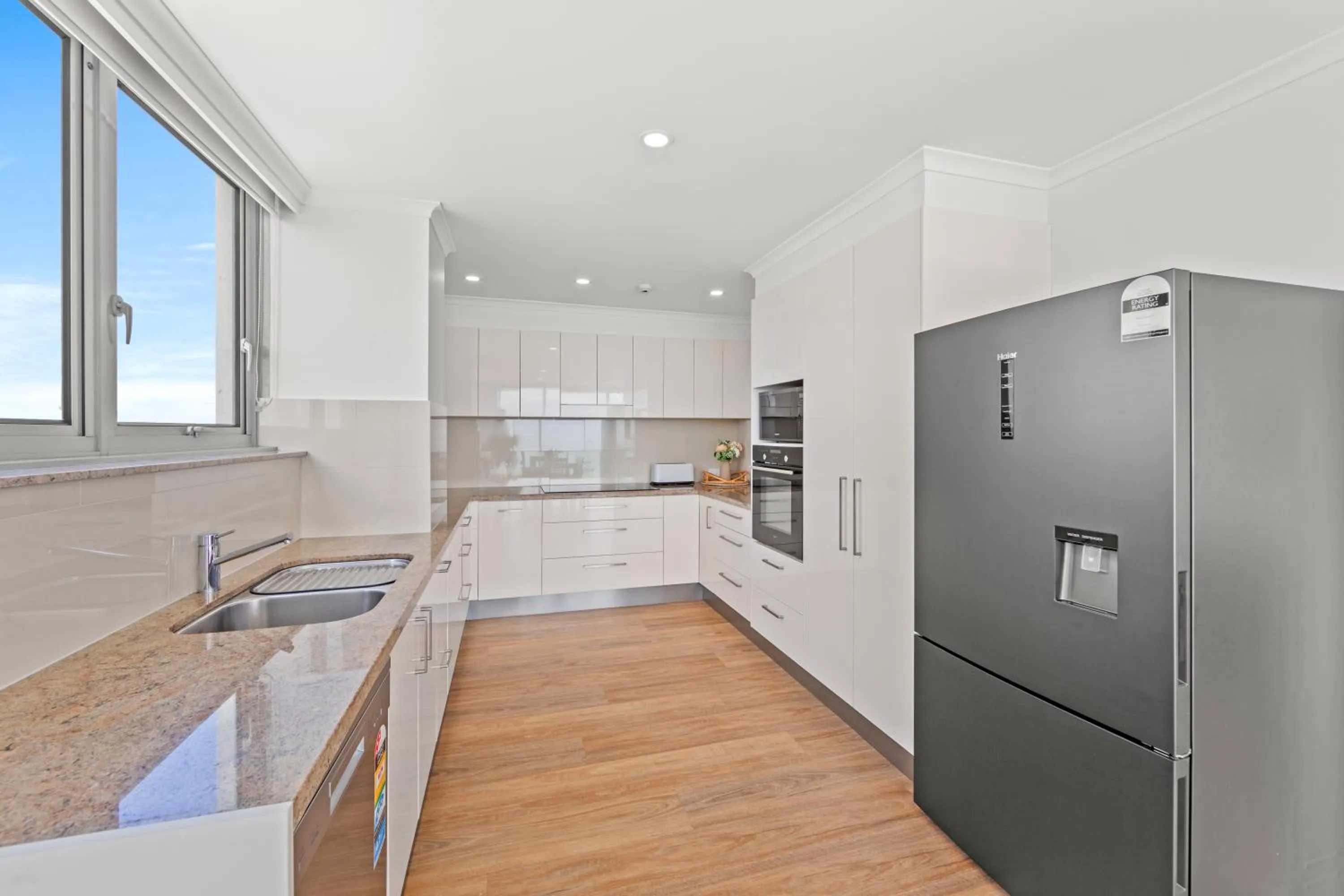 kitchen in Northwind Beachfront Apartments