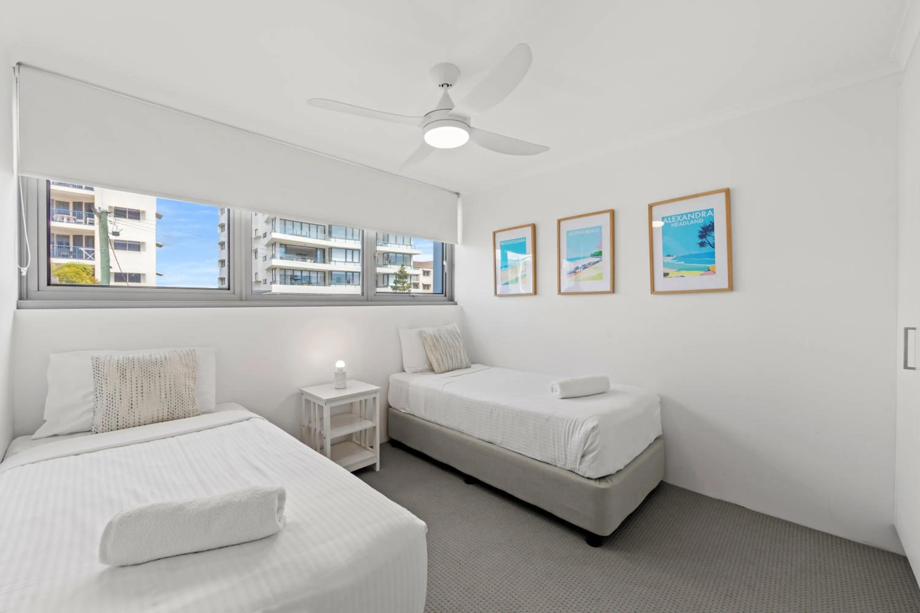 Bed in Northwind Beachfront Apartments