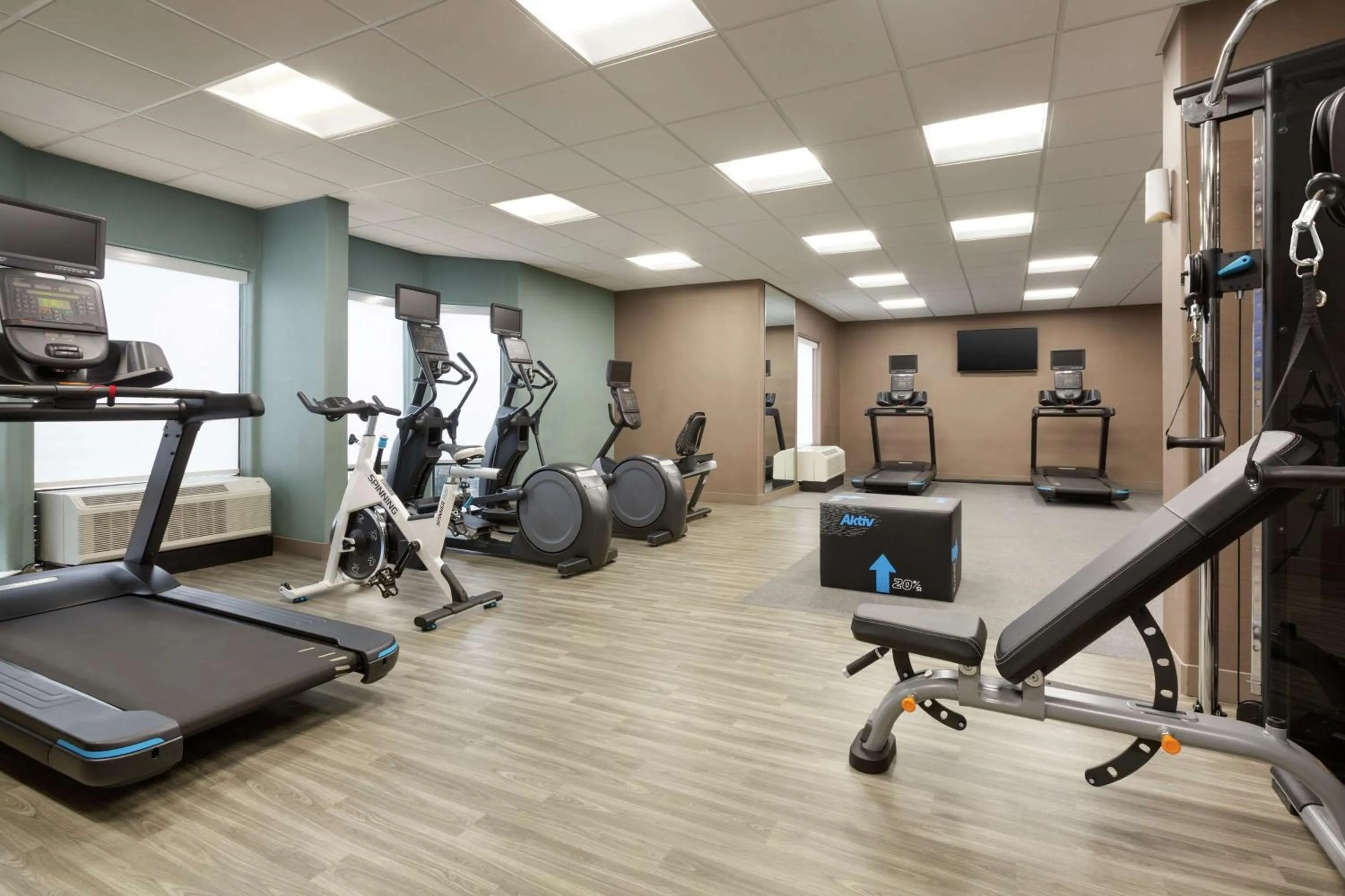 Fitness centre/facilities in Hampton Inn & Suites Houston-Cypress Station
