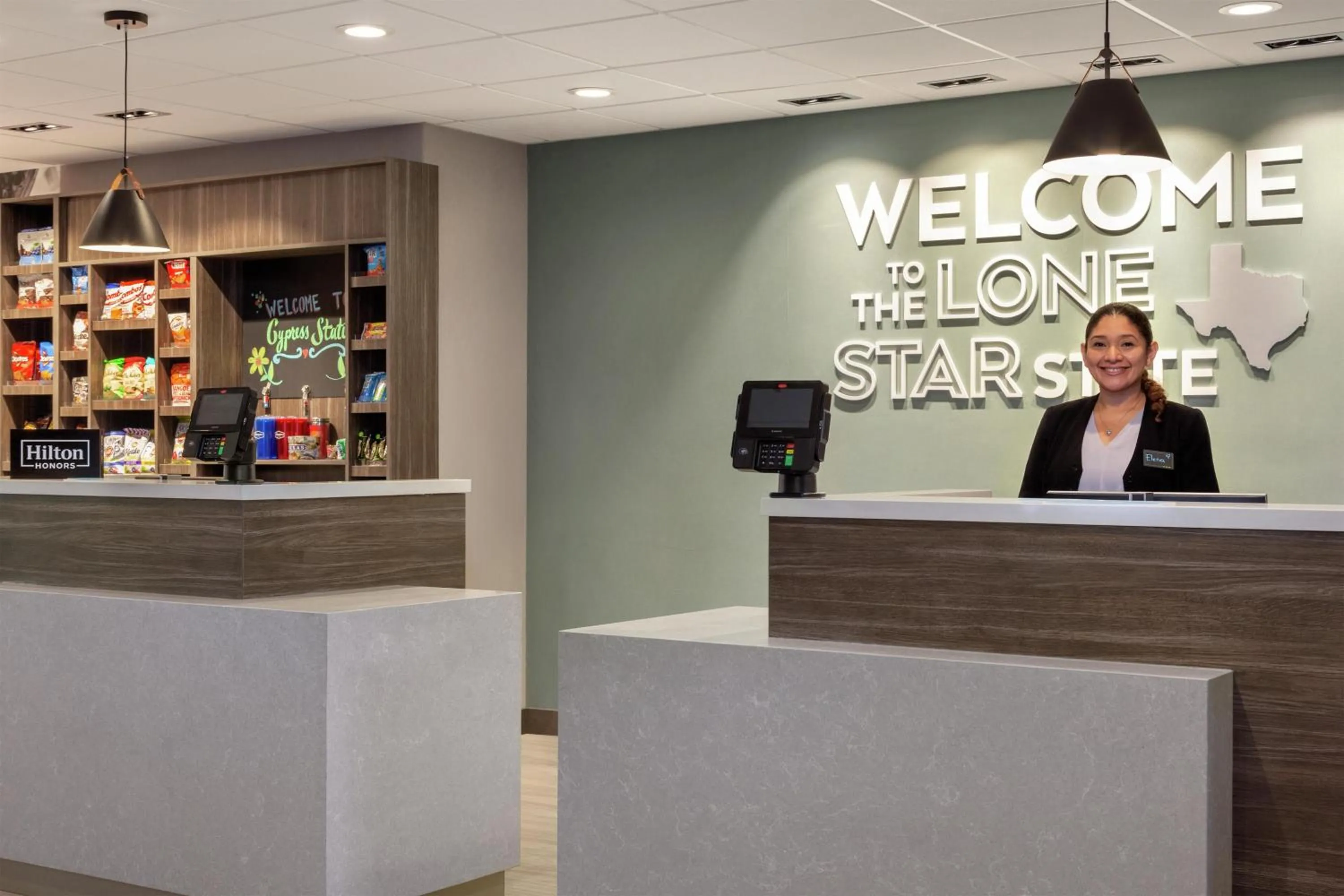 Lobby or reception in Hampton Inn & Suites Houston-Cypress Station