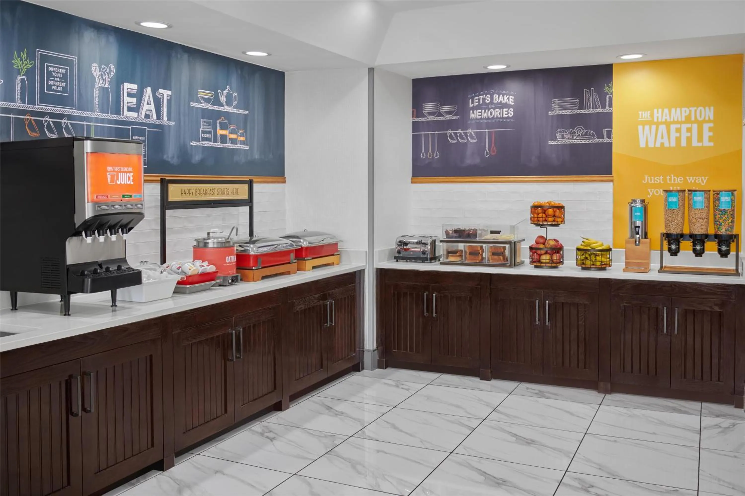 Breakfast in Hampton Inn Kansas City The Legends