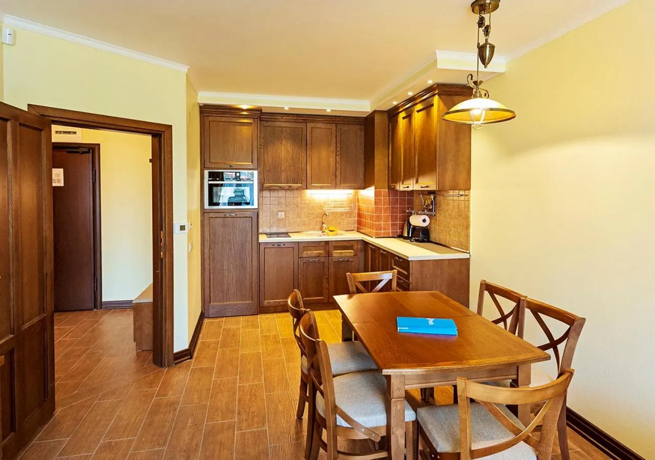 Kitchen or kitchenette in 7 Pools SPA Boutique Hotel