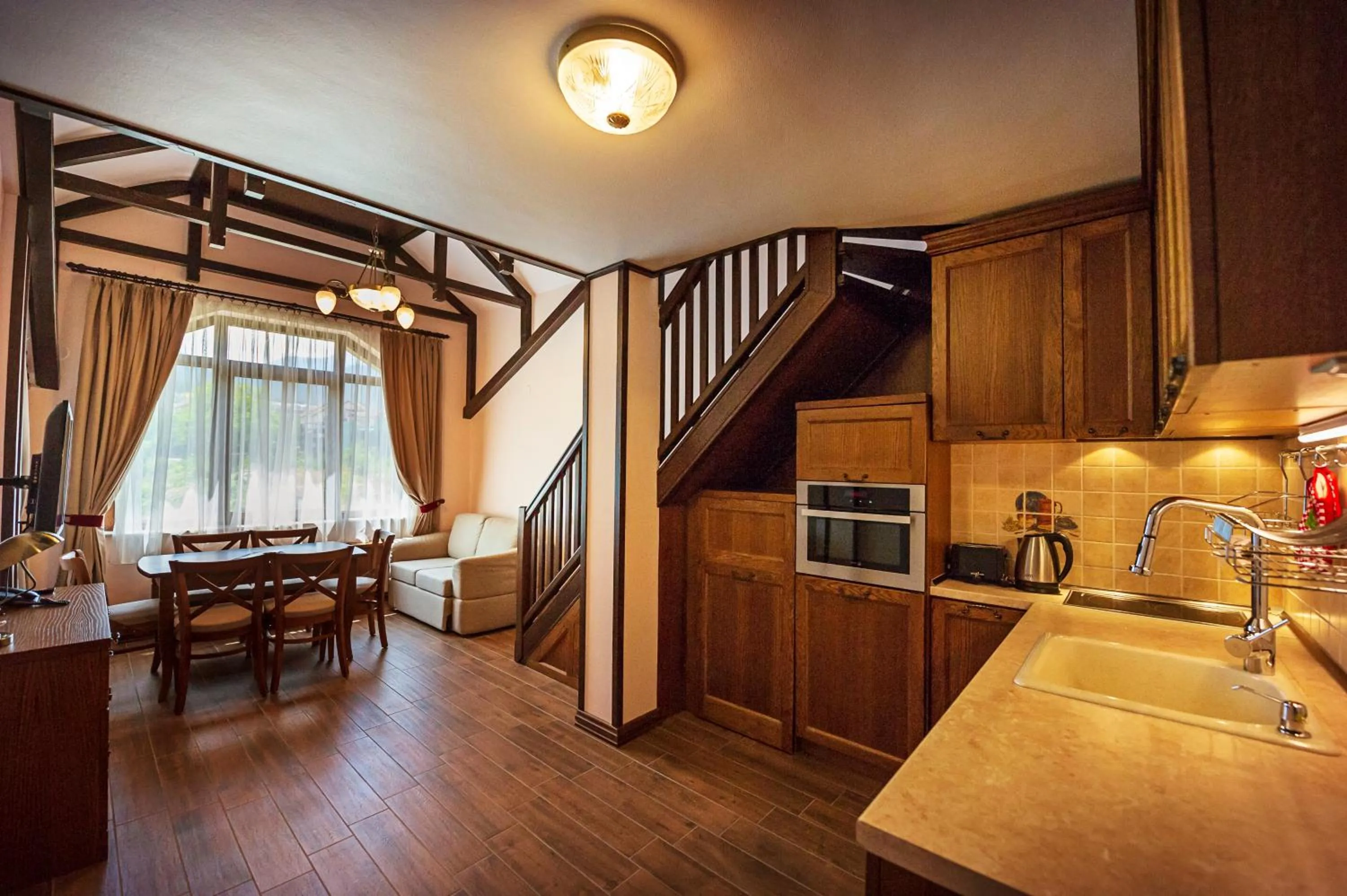 Kitchen or kitchenette in 7 Pools SPA Boutique Hotel