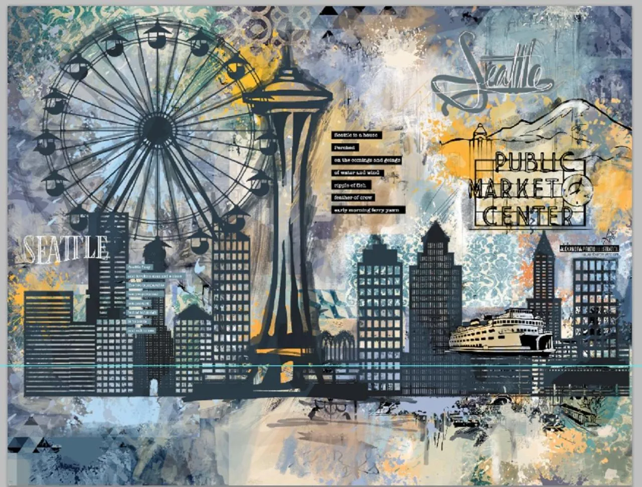 Decorative detail in The ART INN Seattle