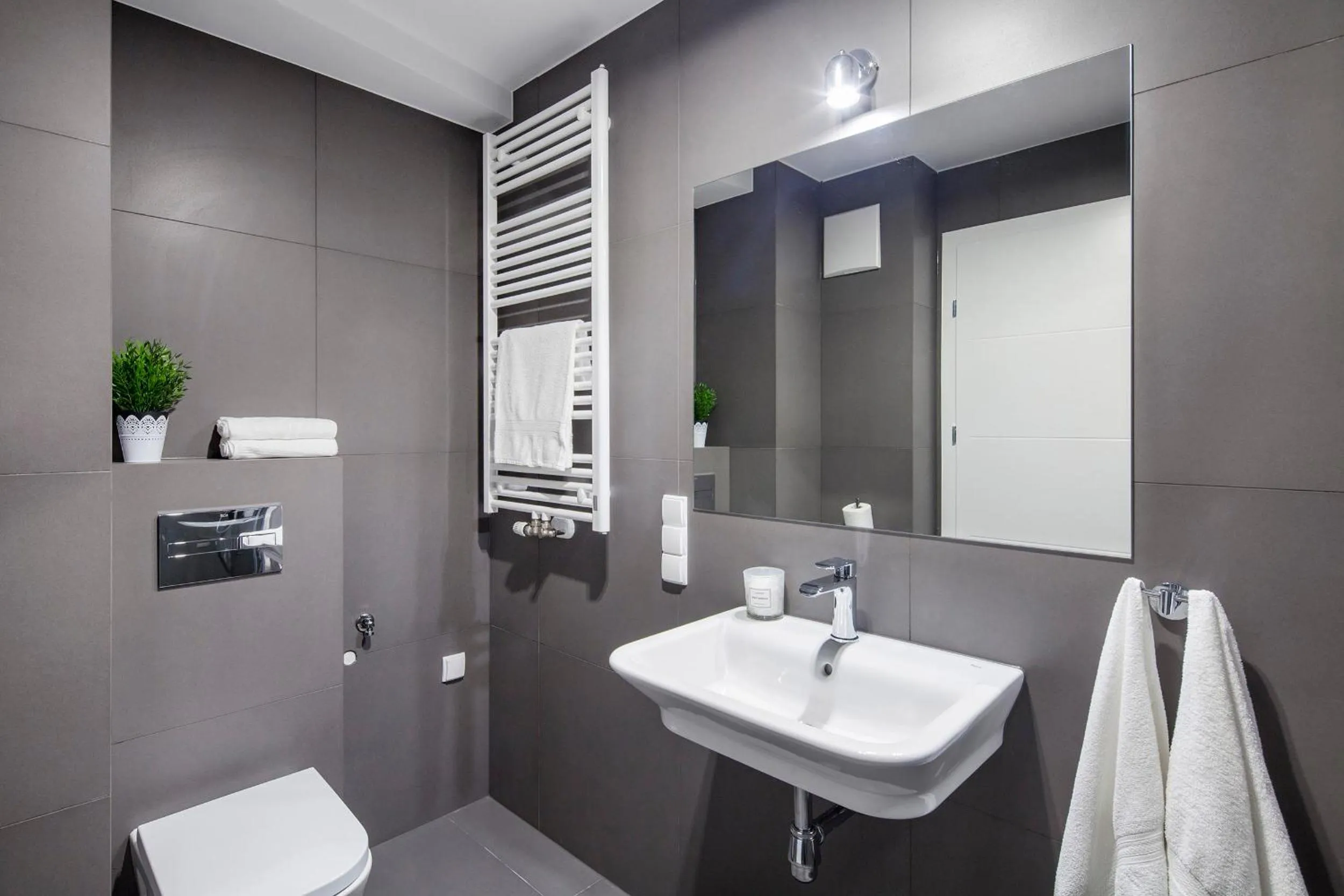 Bathroom in Sleepy3city Apartments Batorego 9 II