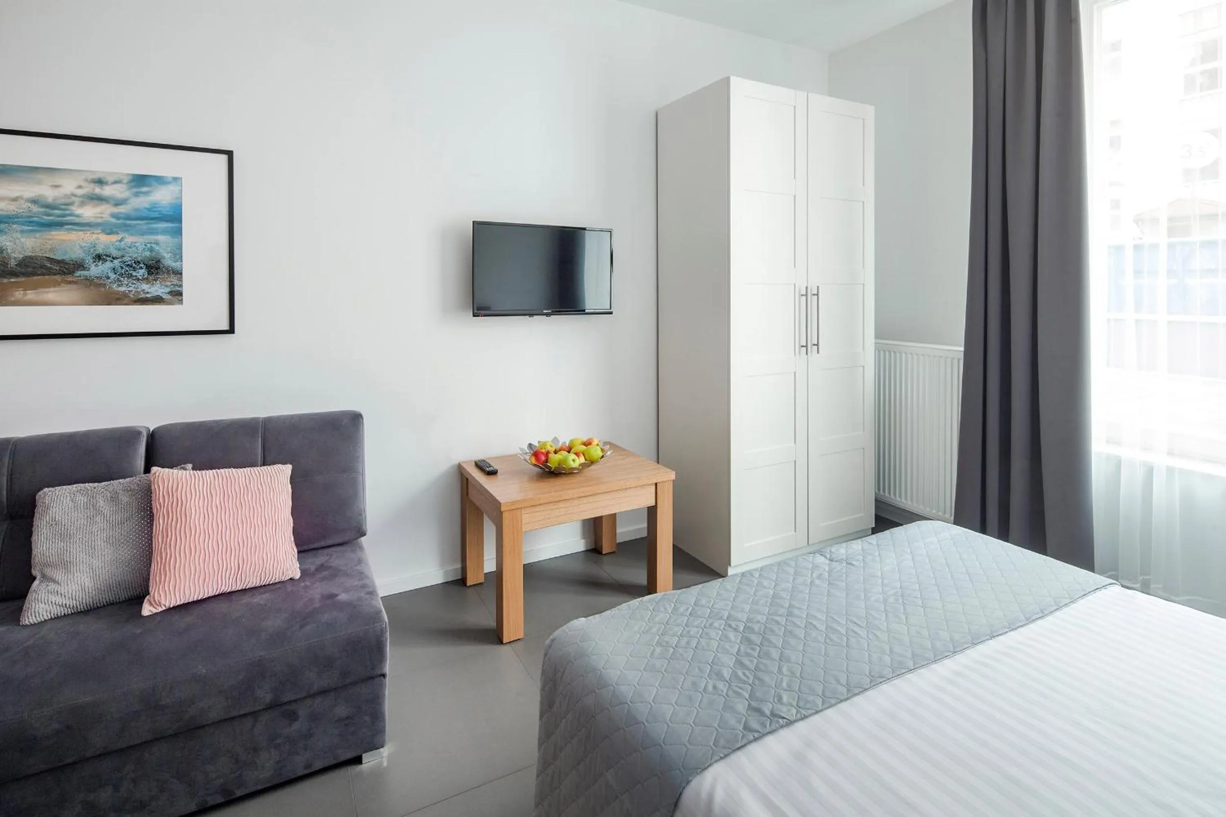 Bed in Sleepy3city Apartments Batorego 9 II