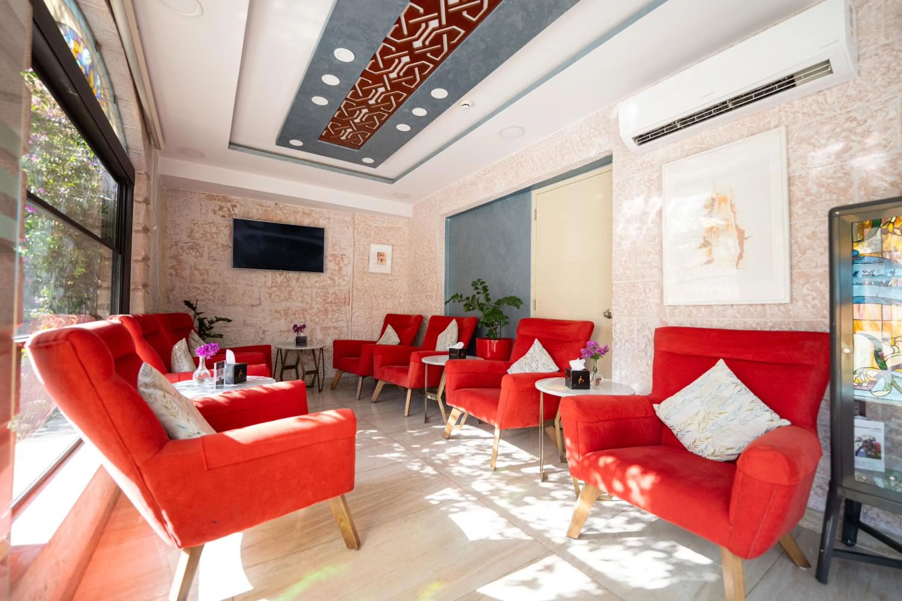 Seating area in Petra Boutique Hotel