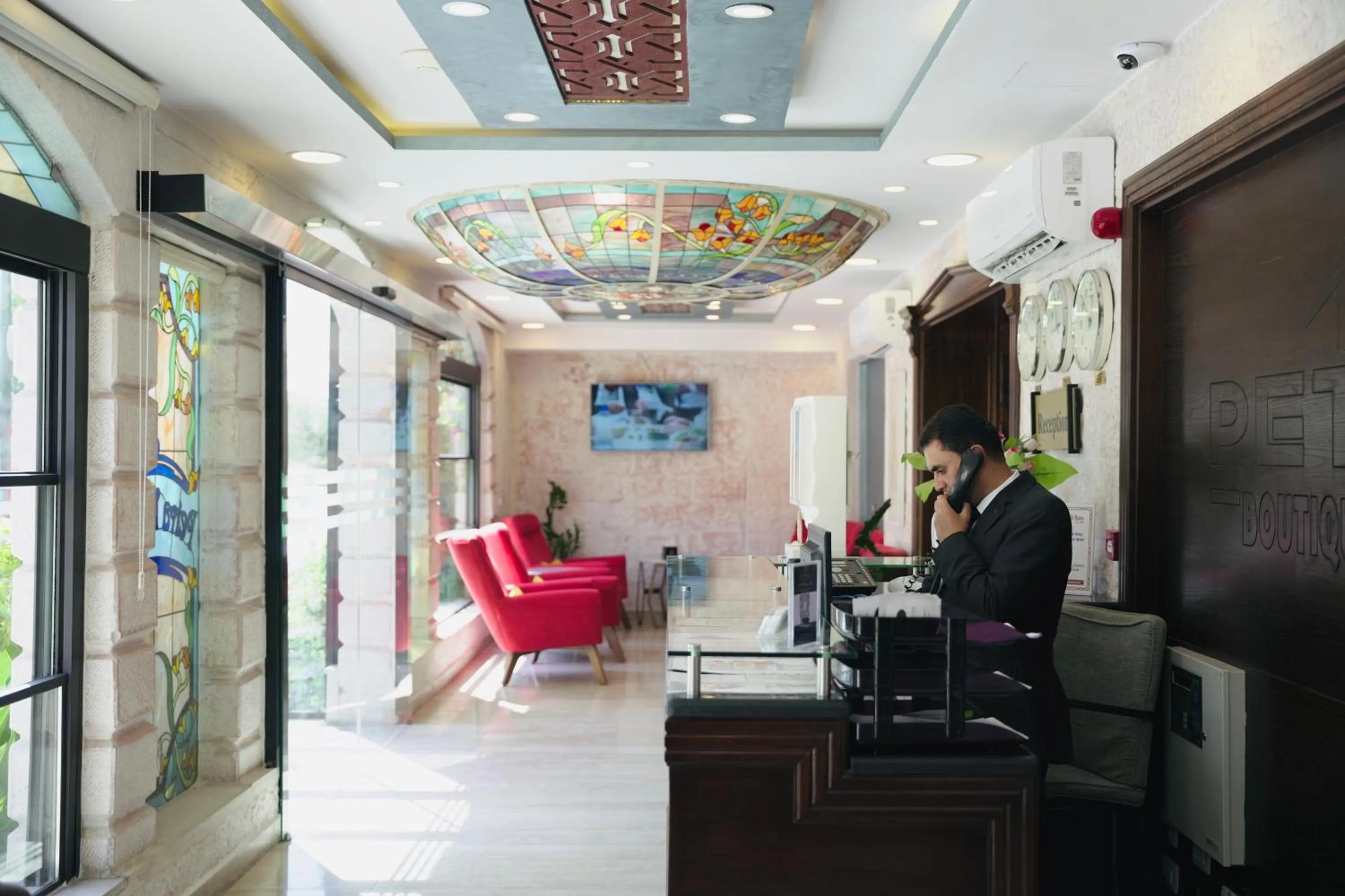 Lobby or reception in Petra Boutique Hotel